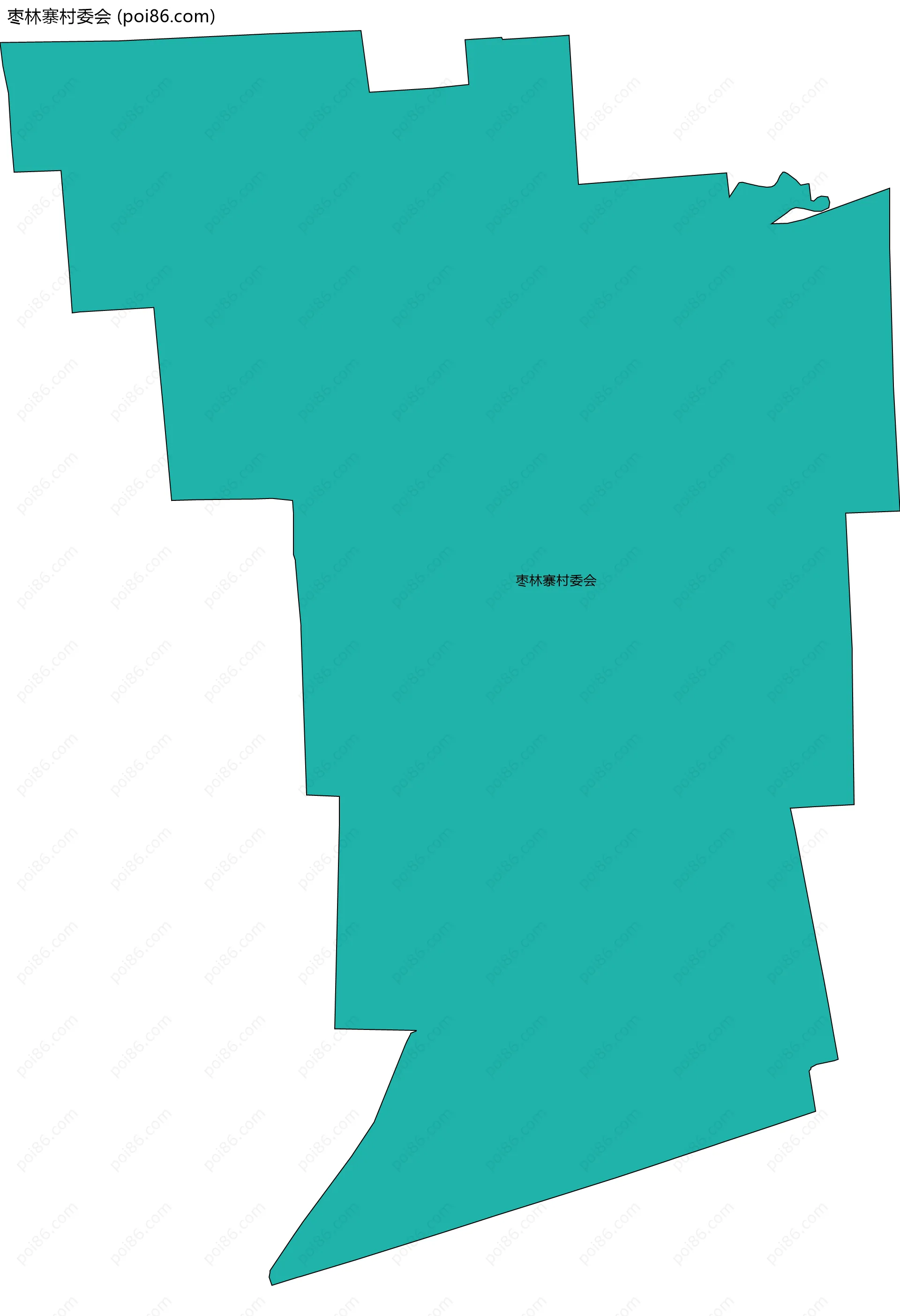 枣林寨村委会边界地图