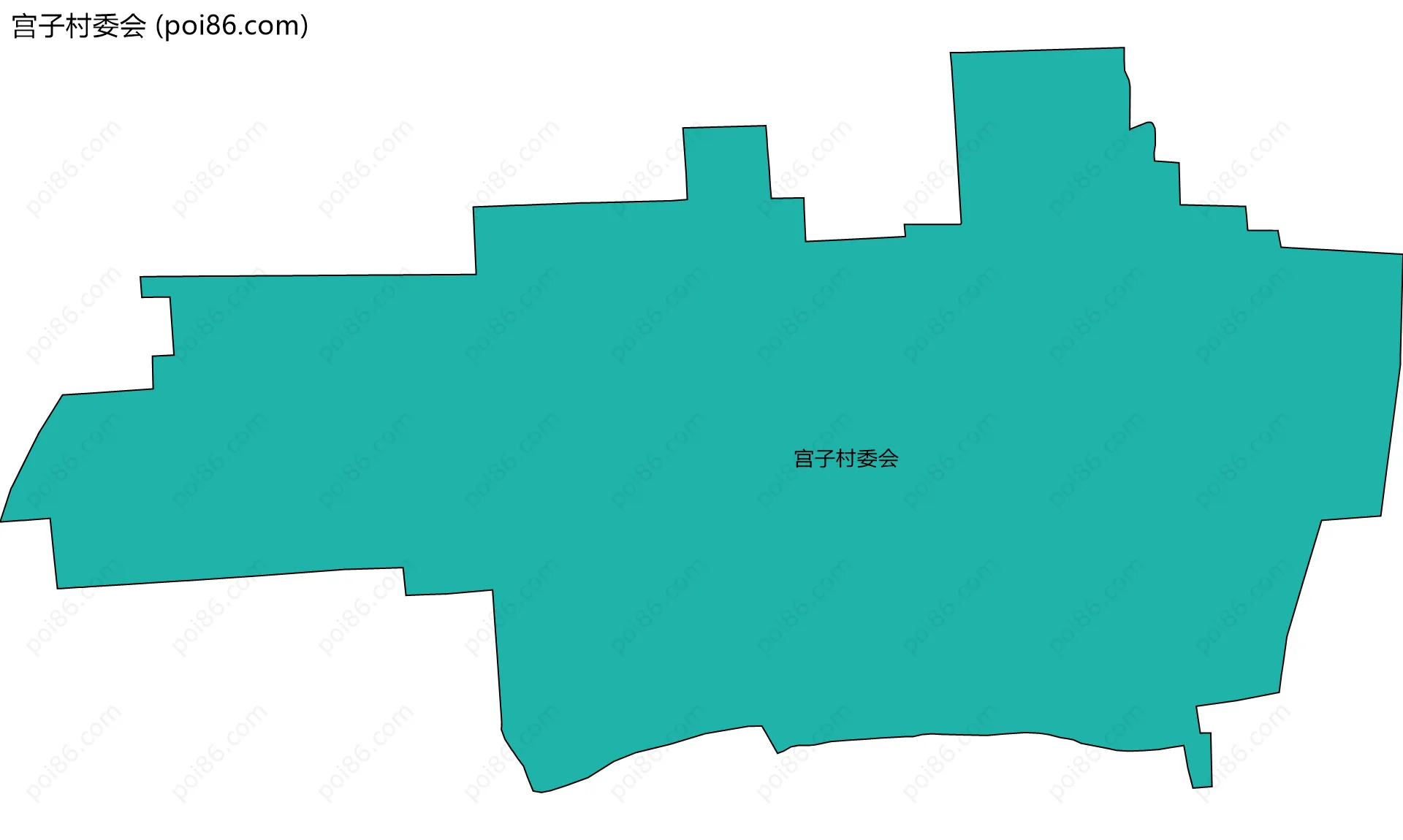 宫子村委会边界地图