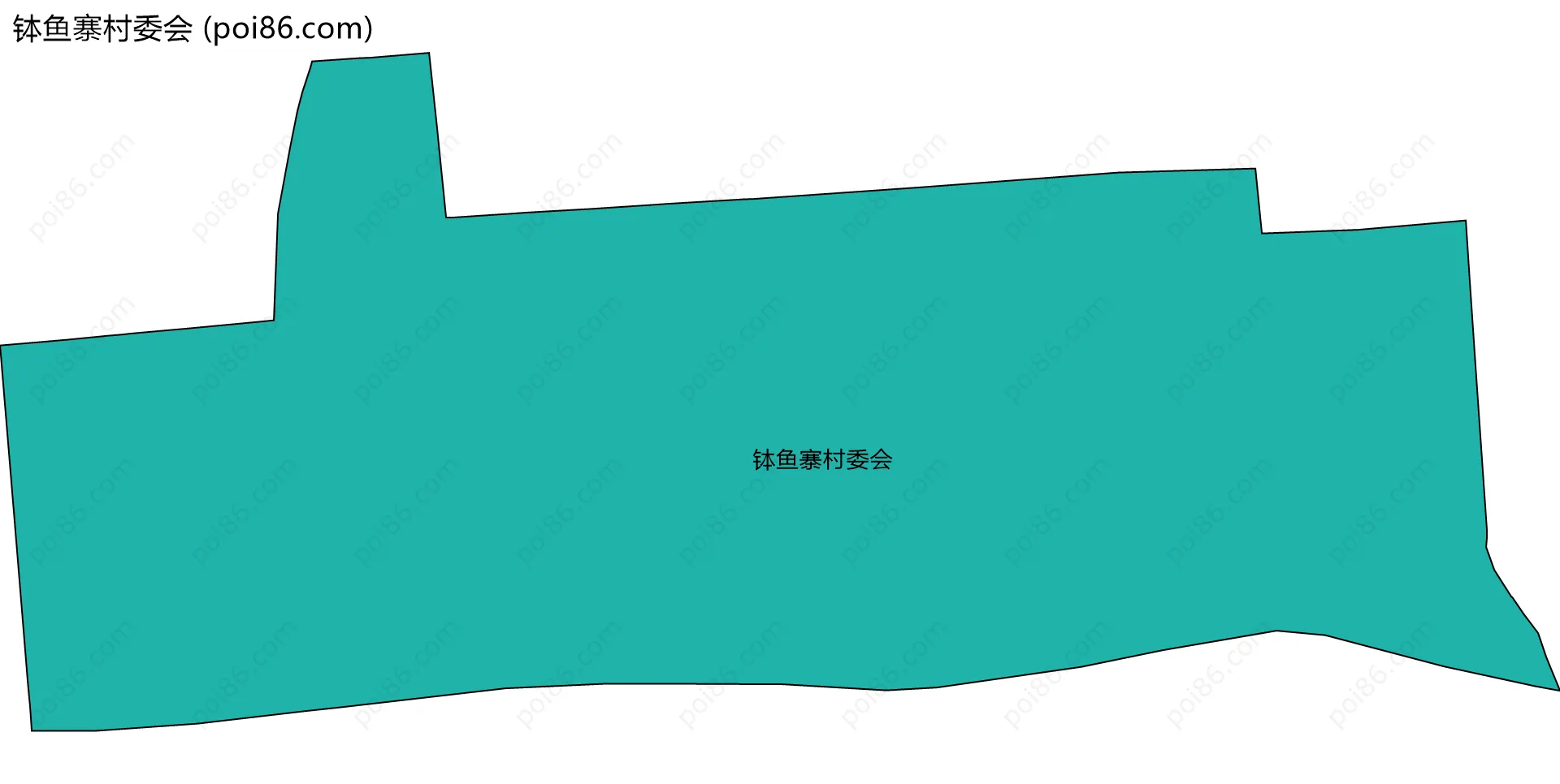 钵鱼寨村委会边界地图