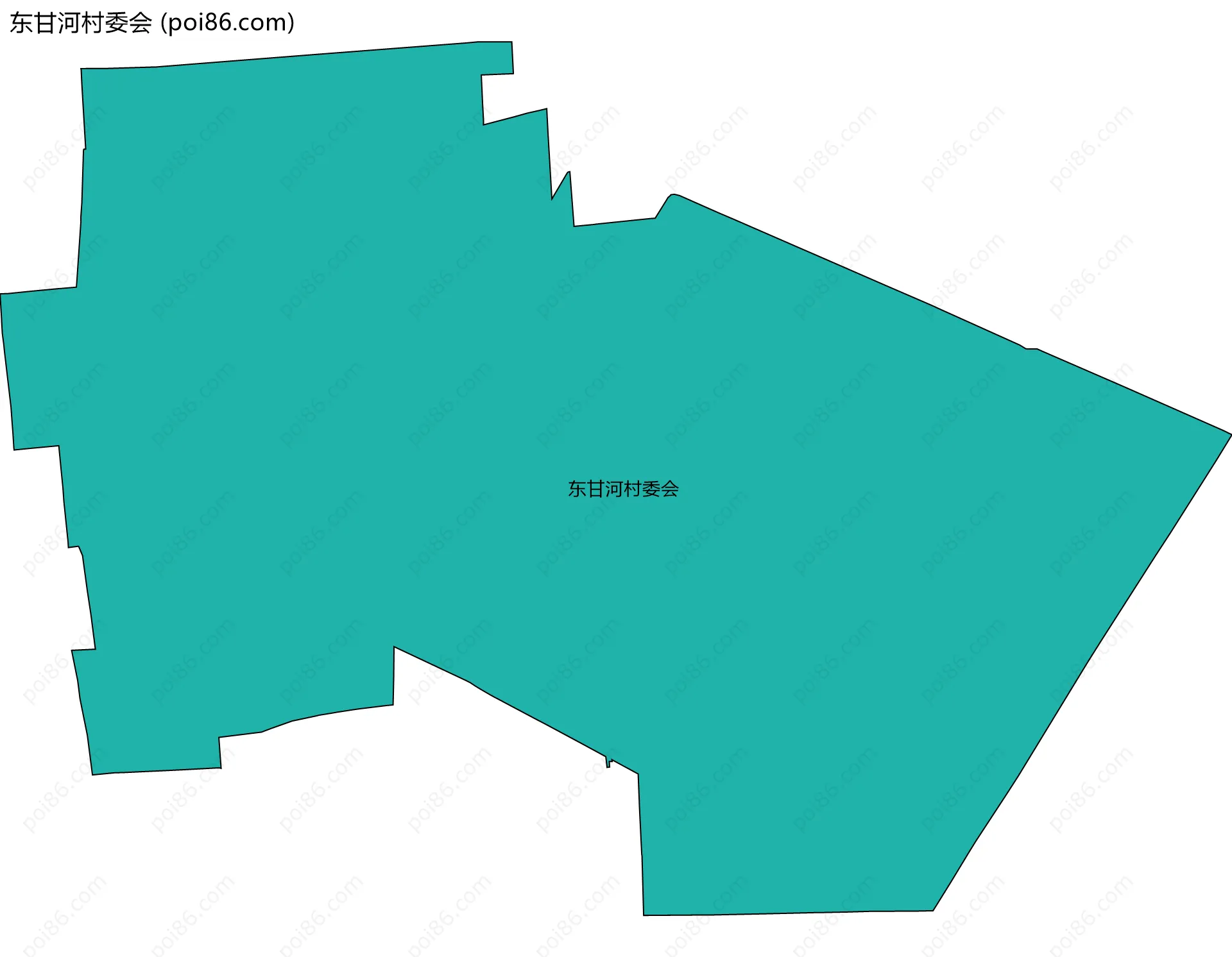 东甘河村委会边界地图