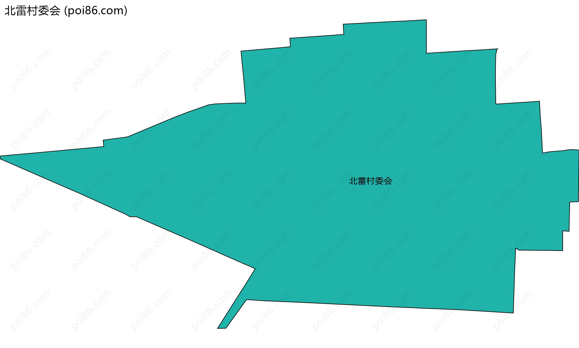 北雷村委会边界地图