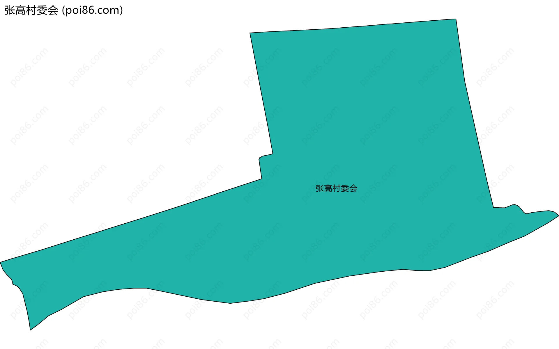 张高村委会边界地图