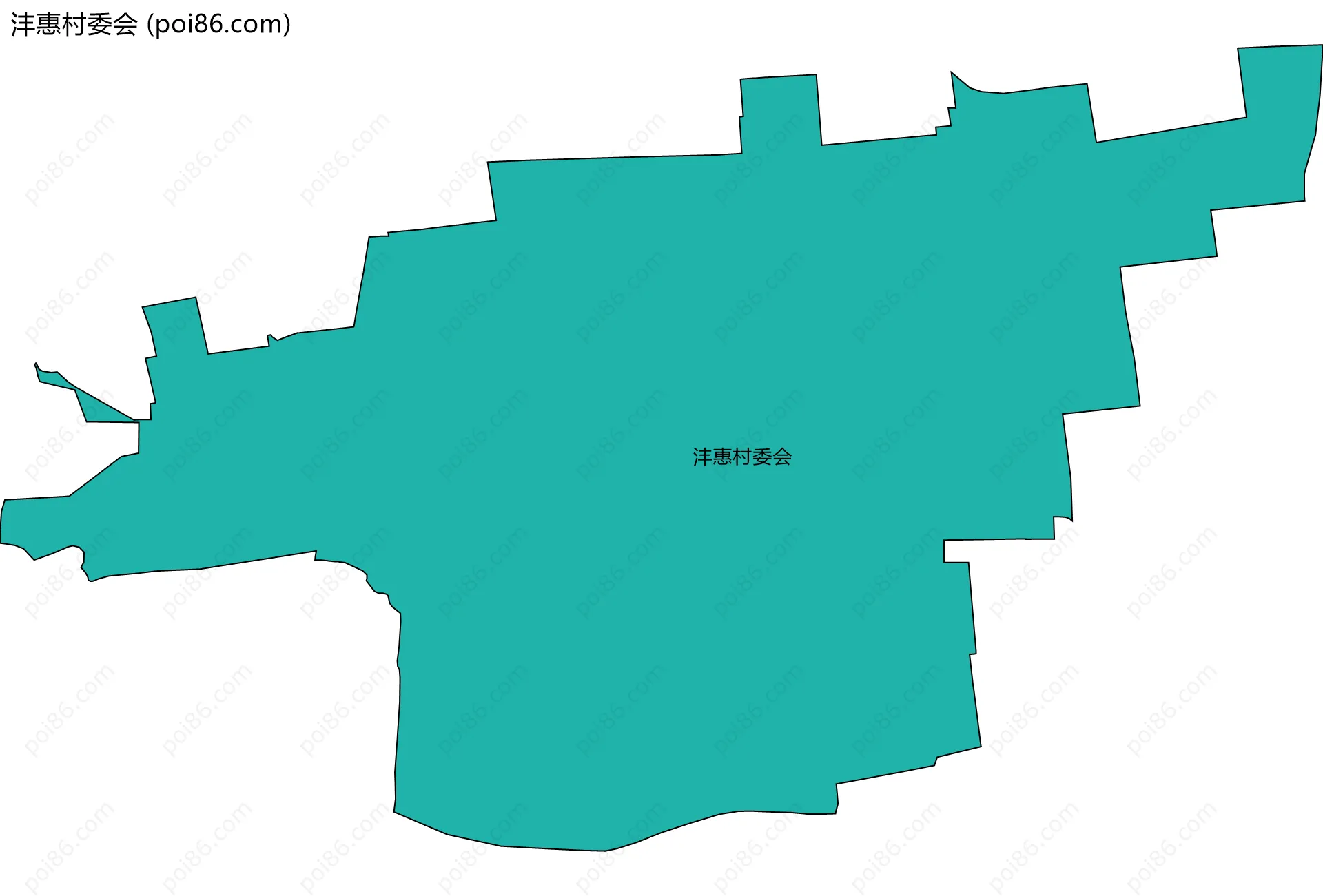 沣惠村委会边界地图