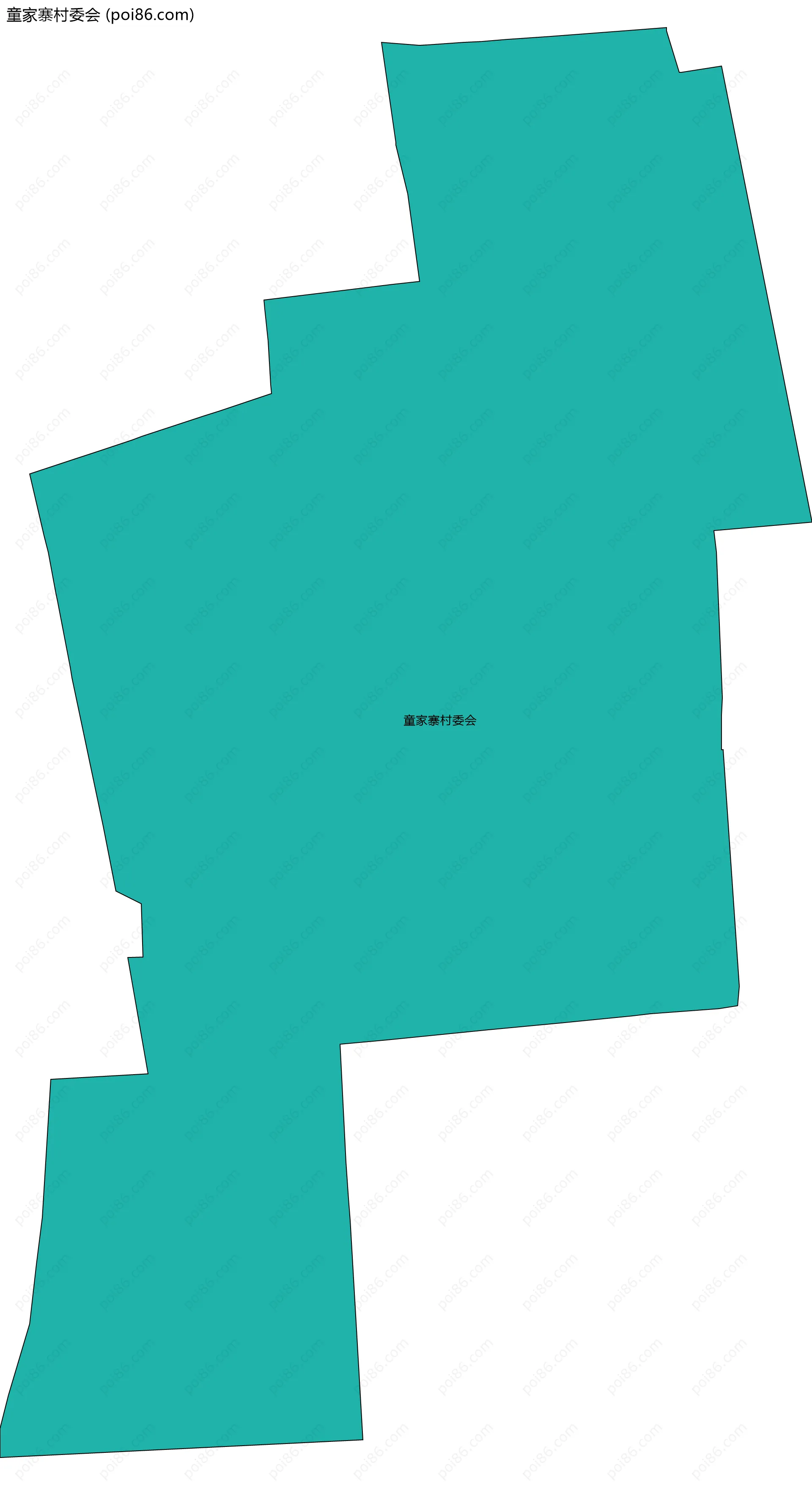 童家寨村委会边界地图