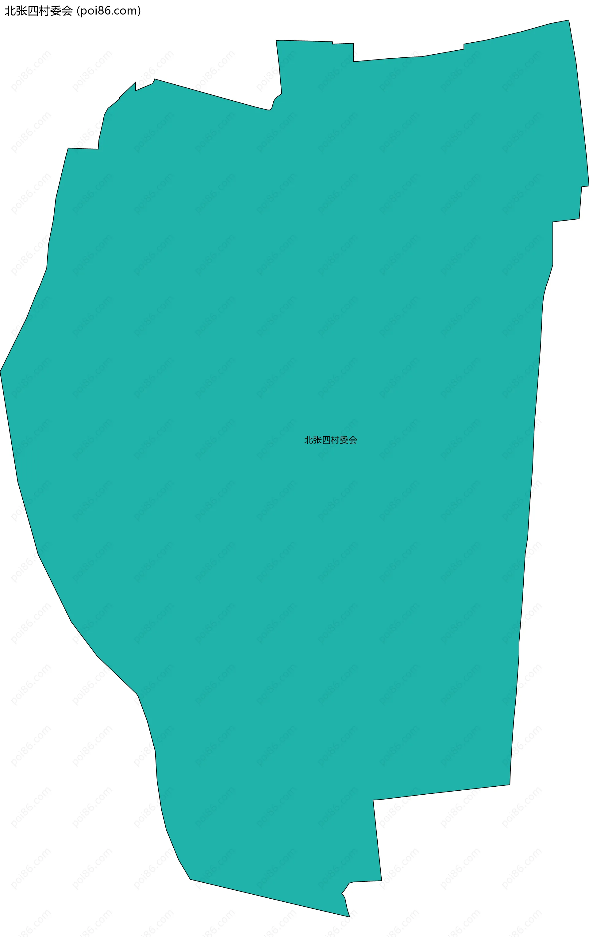 北张四村委会边界地图