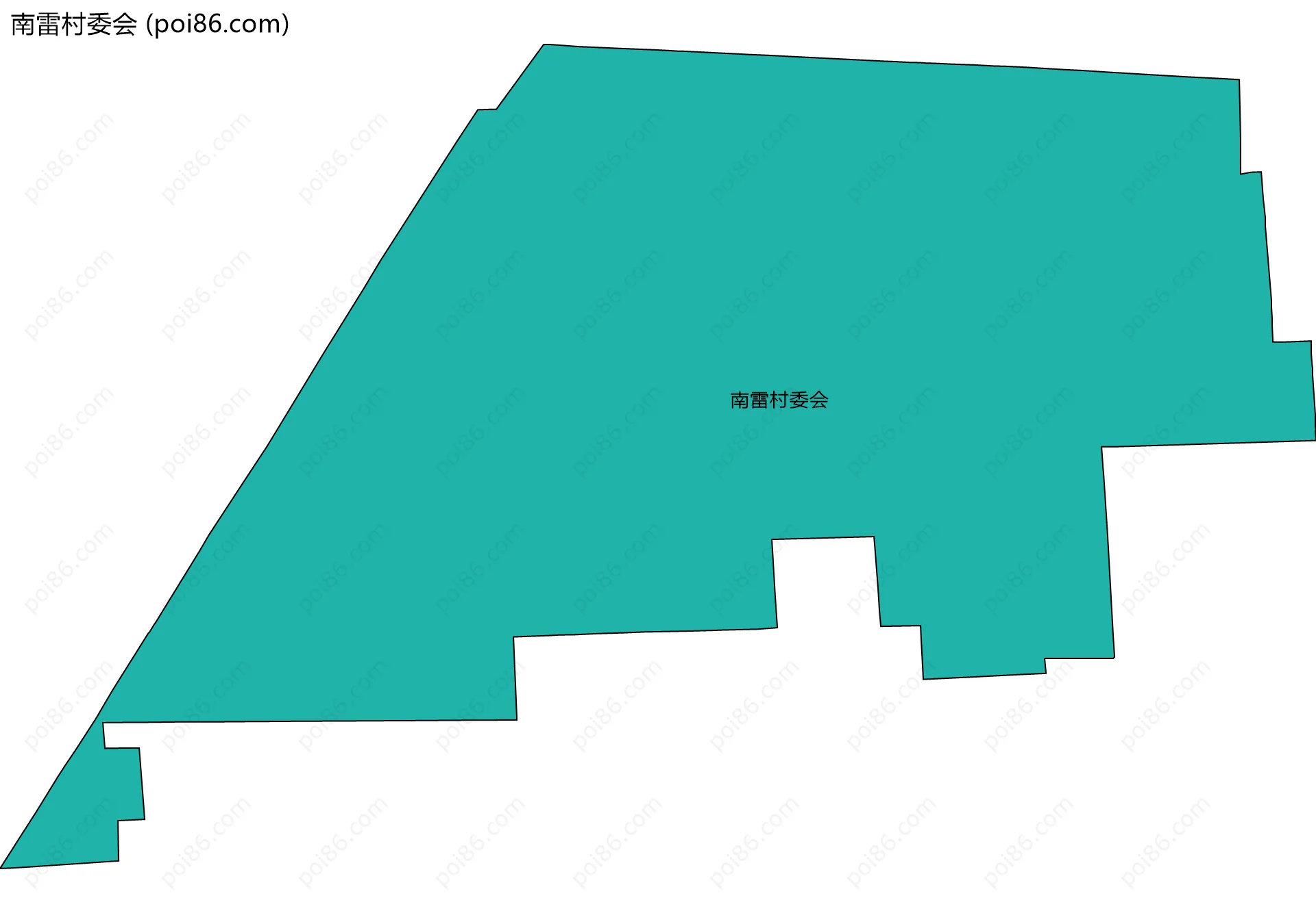 南雷村委会边界地图