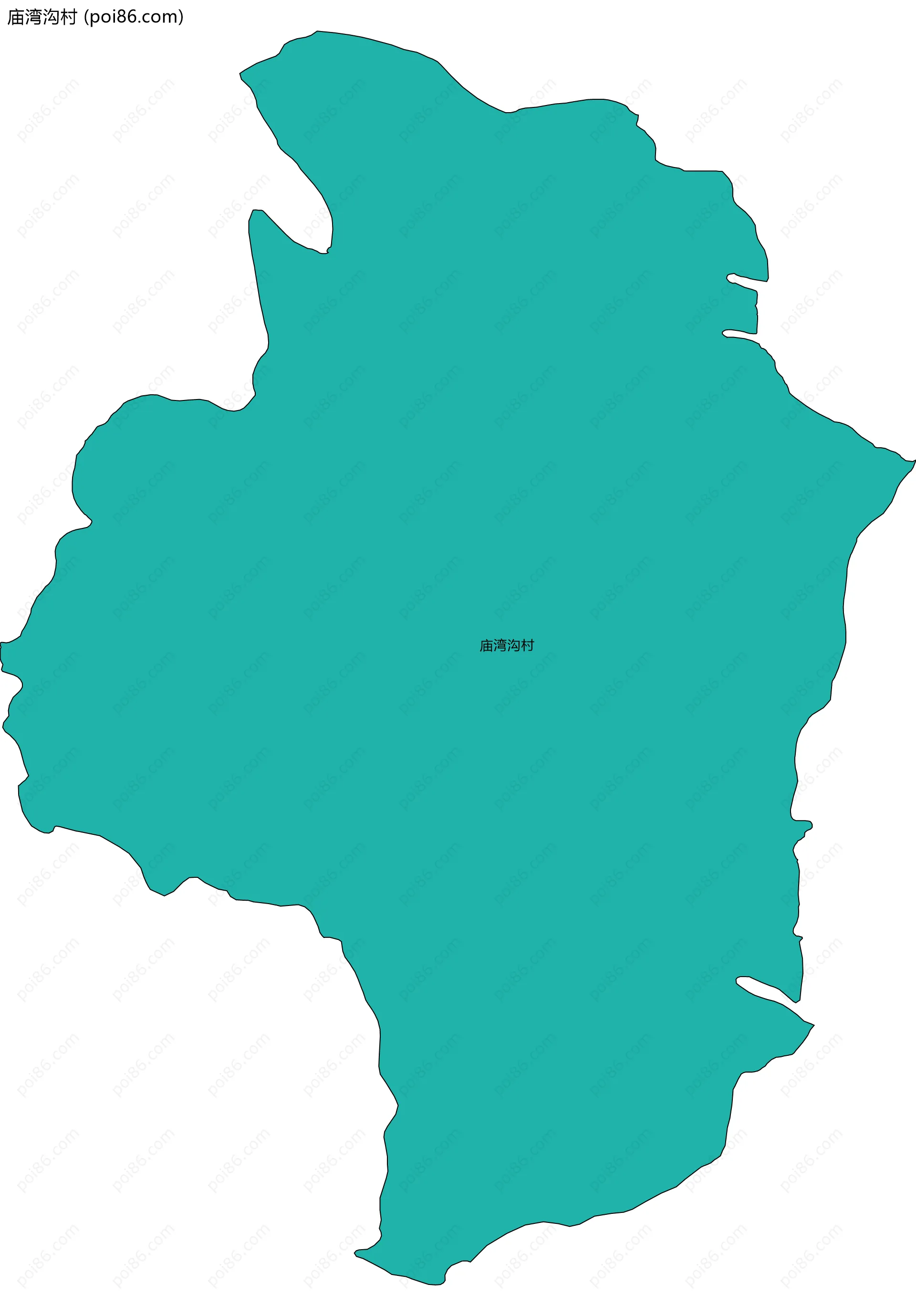 庙湾沟村边界地图