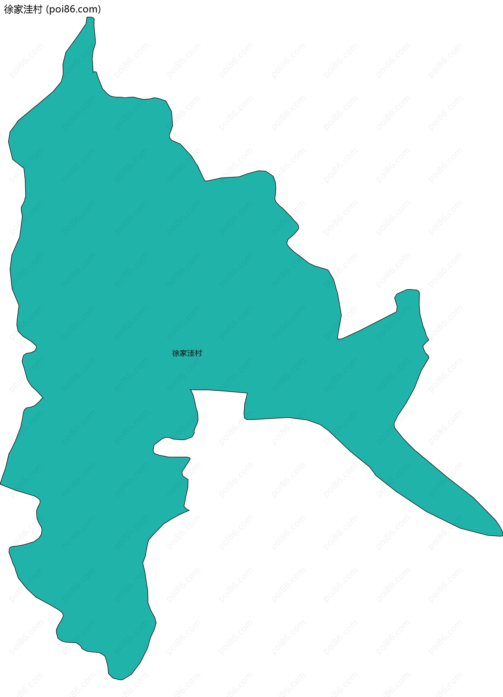 徐家洼村边界地图