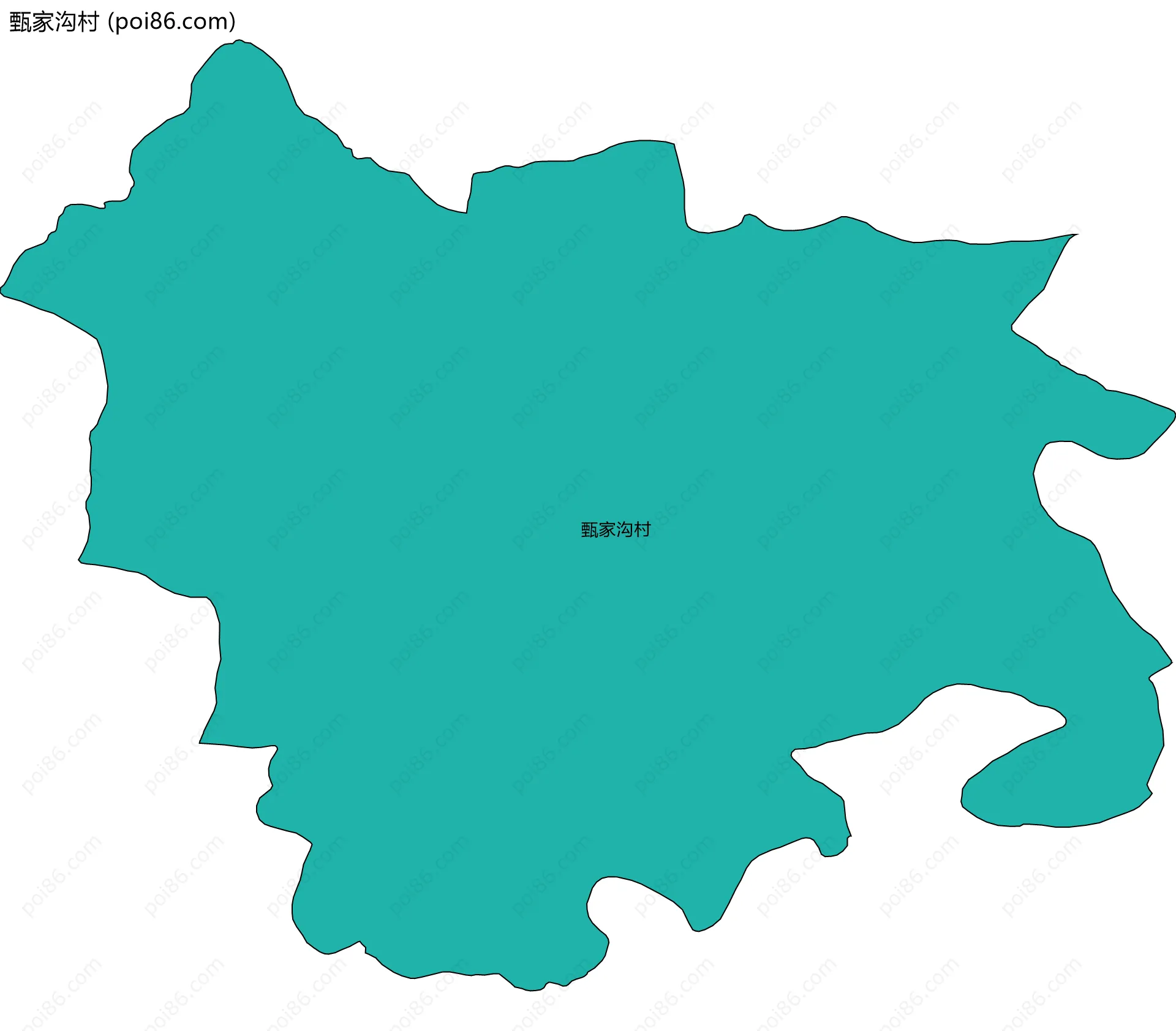 甄家沟村边界地图