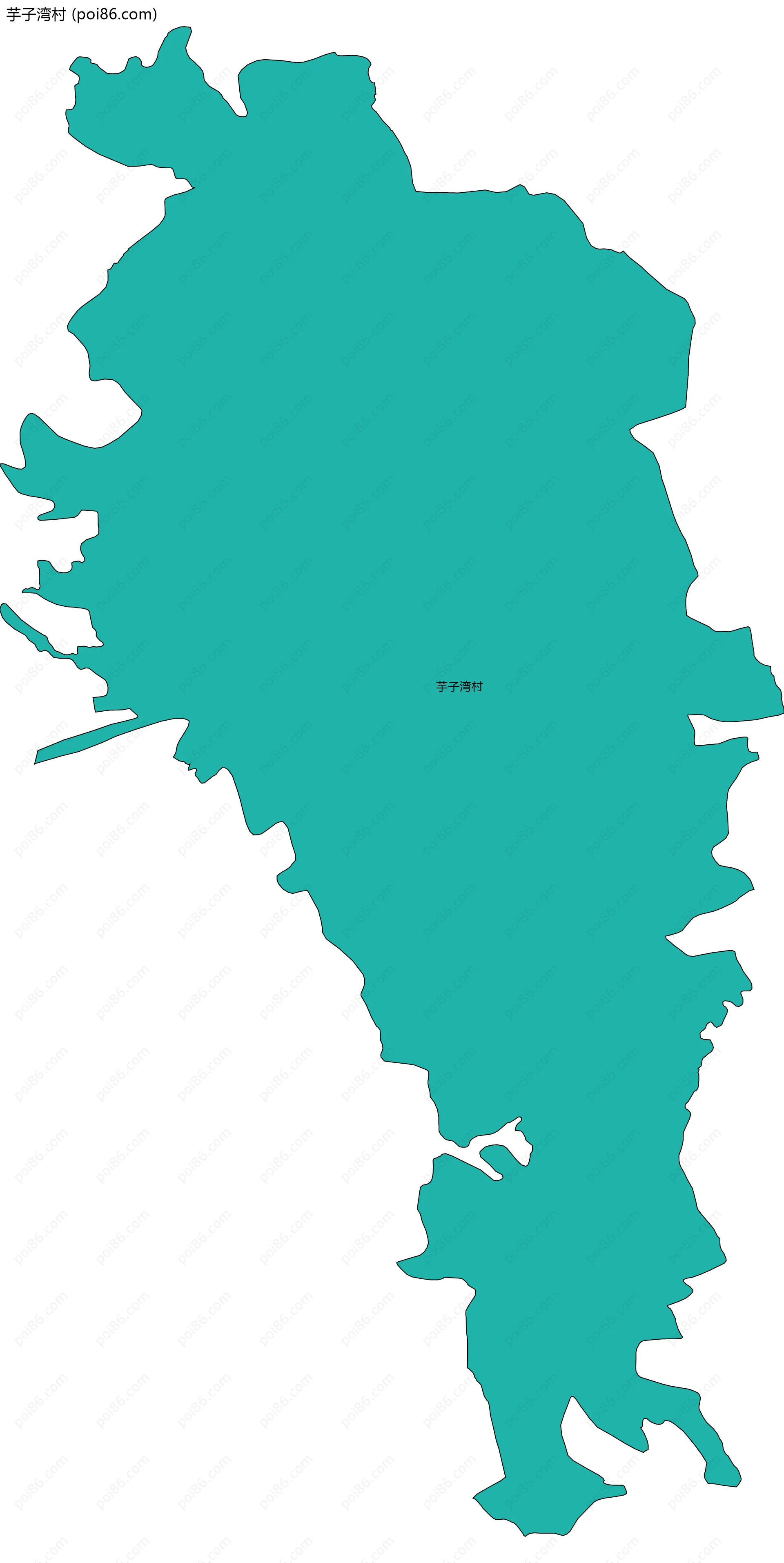 芋子湾村边界地图