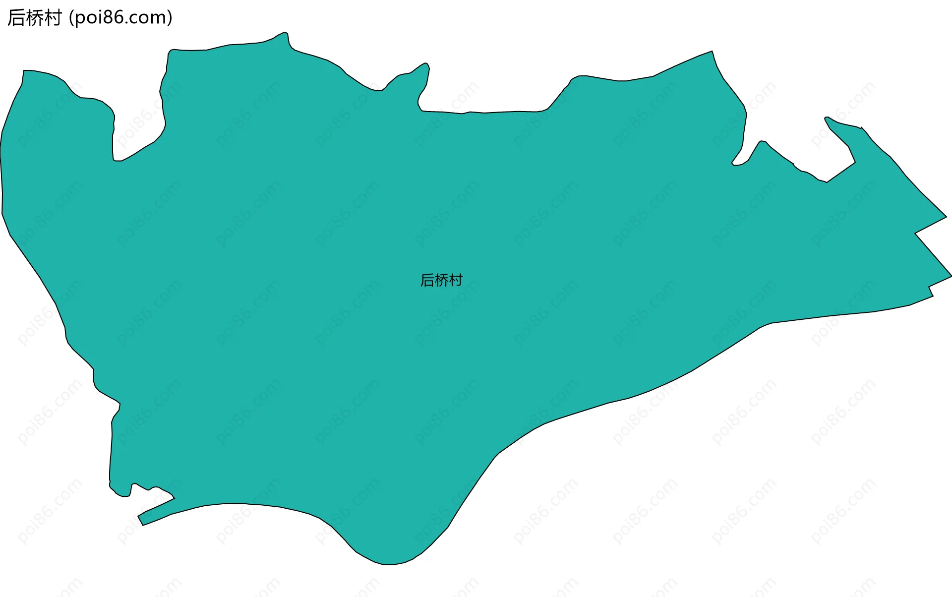 后桥村边界地图