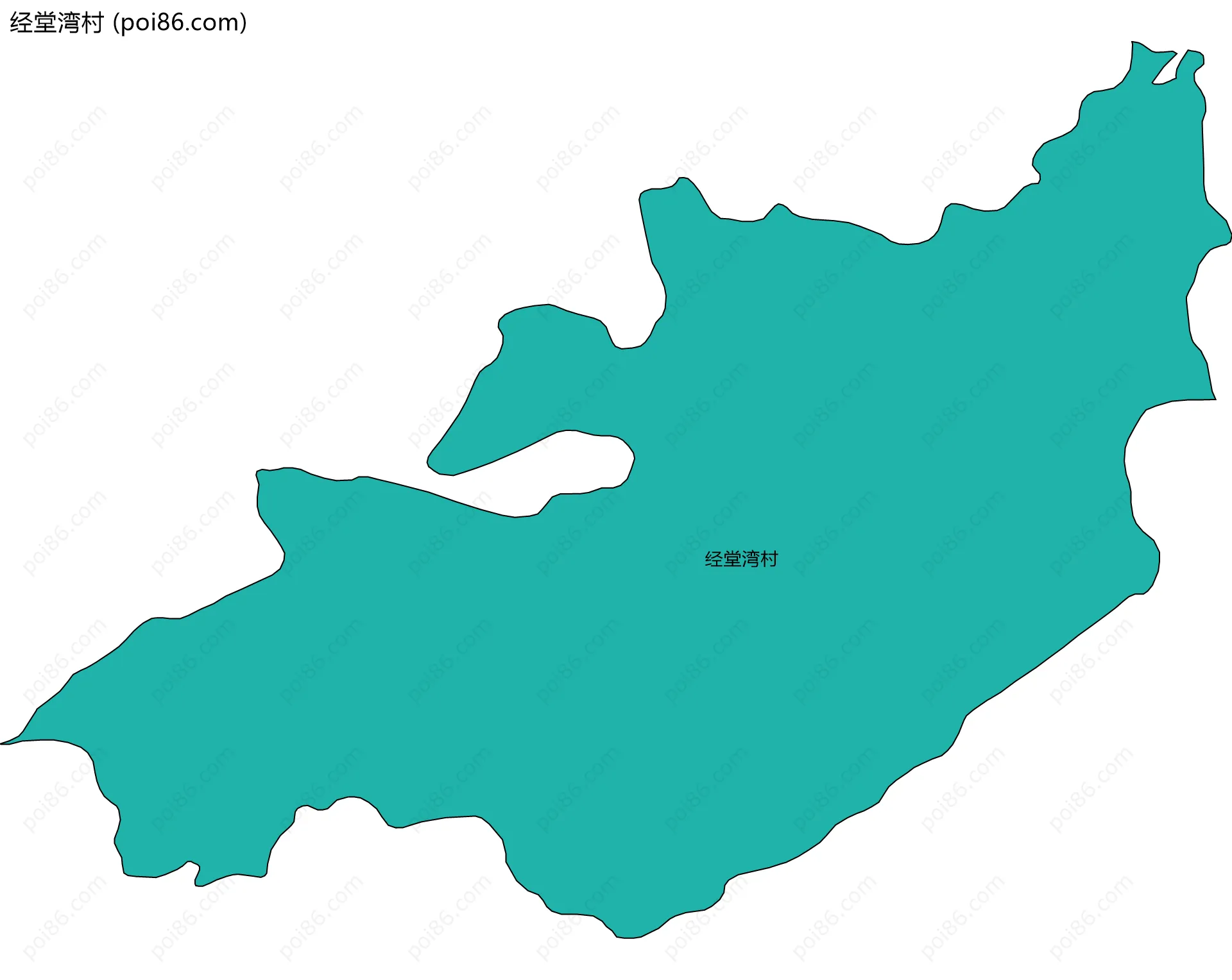 经堂湾村边界地图