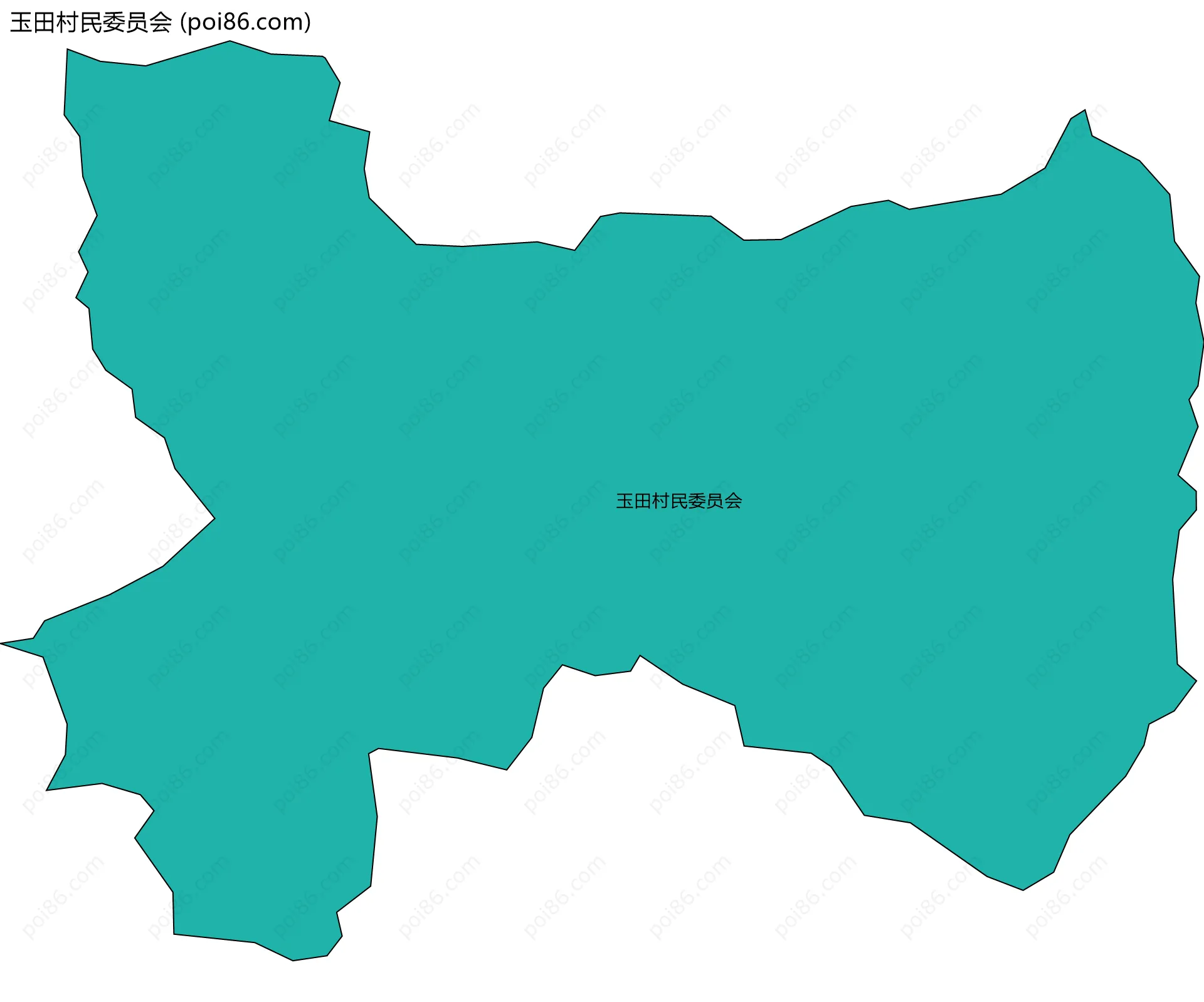 玉田村民委员会边界地图