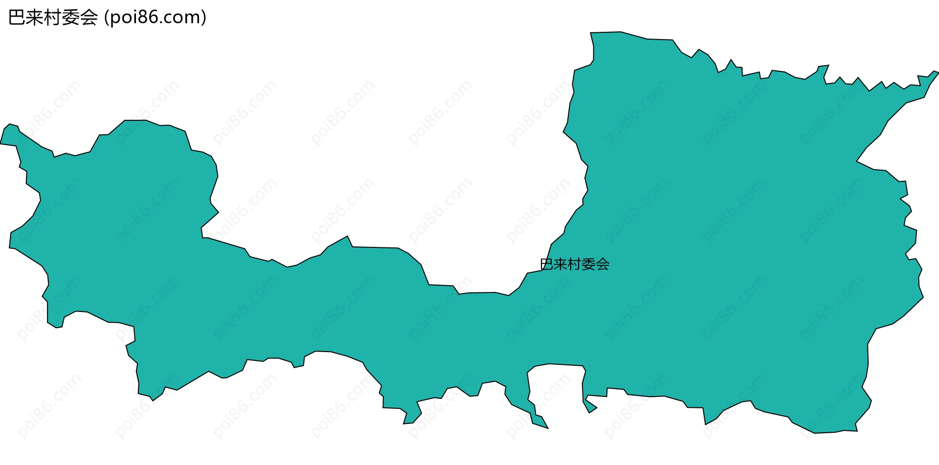 巴来村委会边界地图