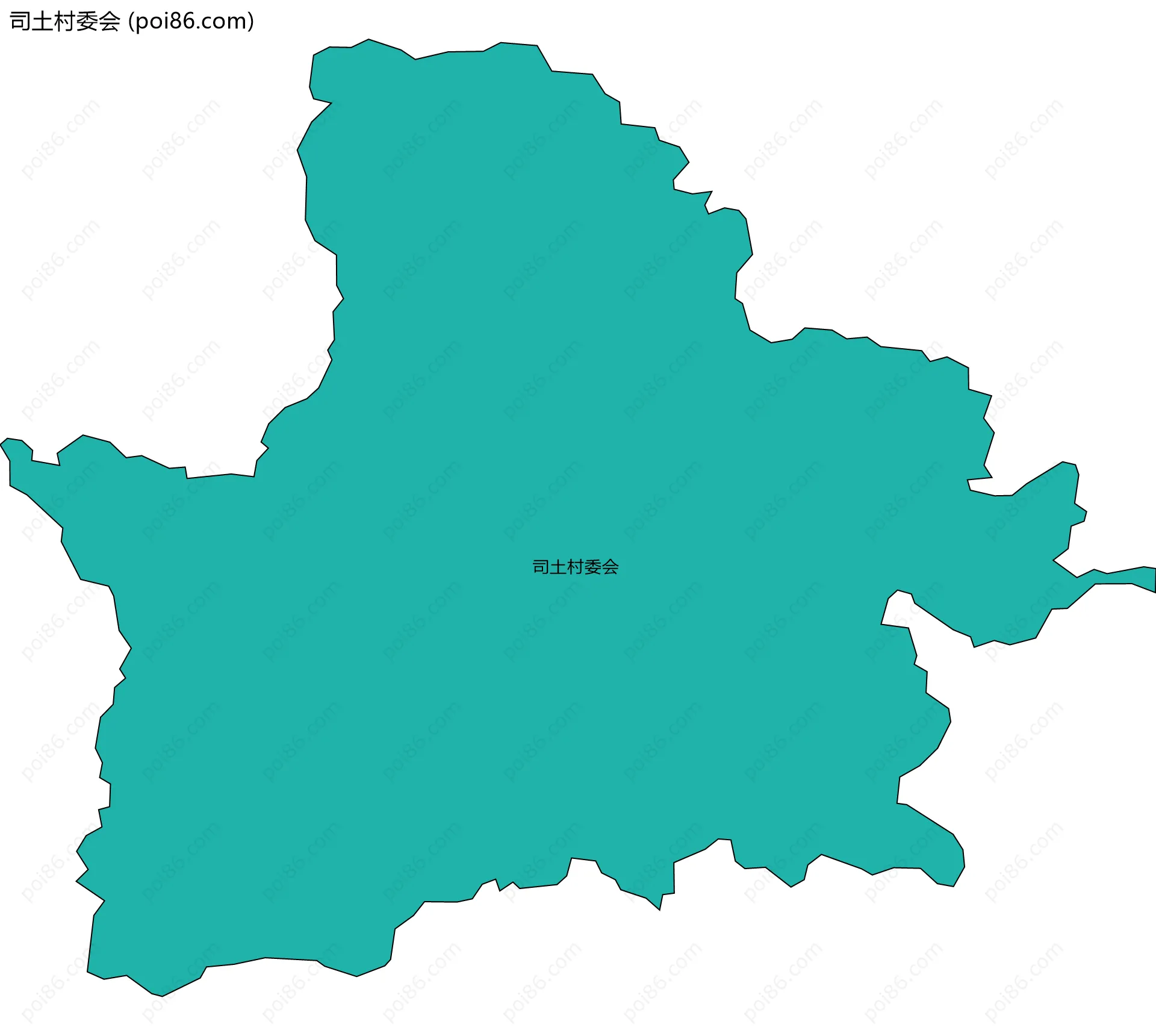 司土村委会边界地图