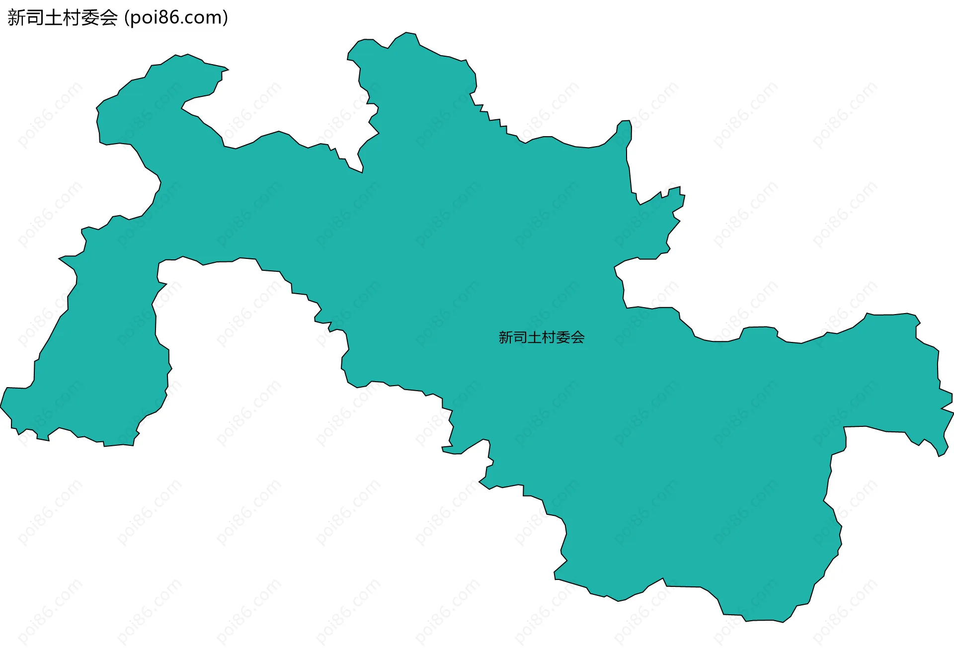 新司土村委会边界地图