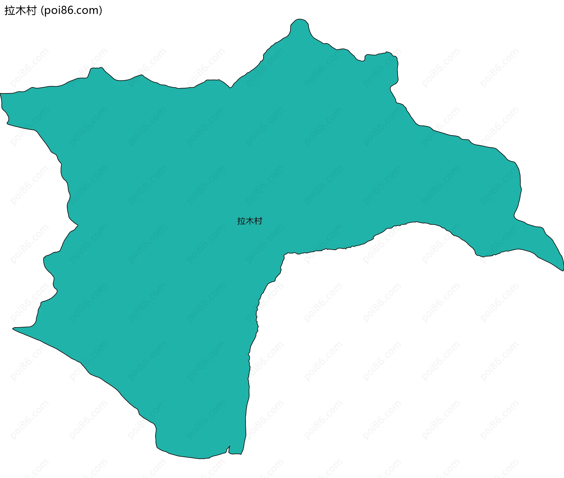 拉木村边界地图