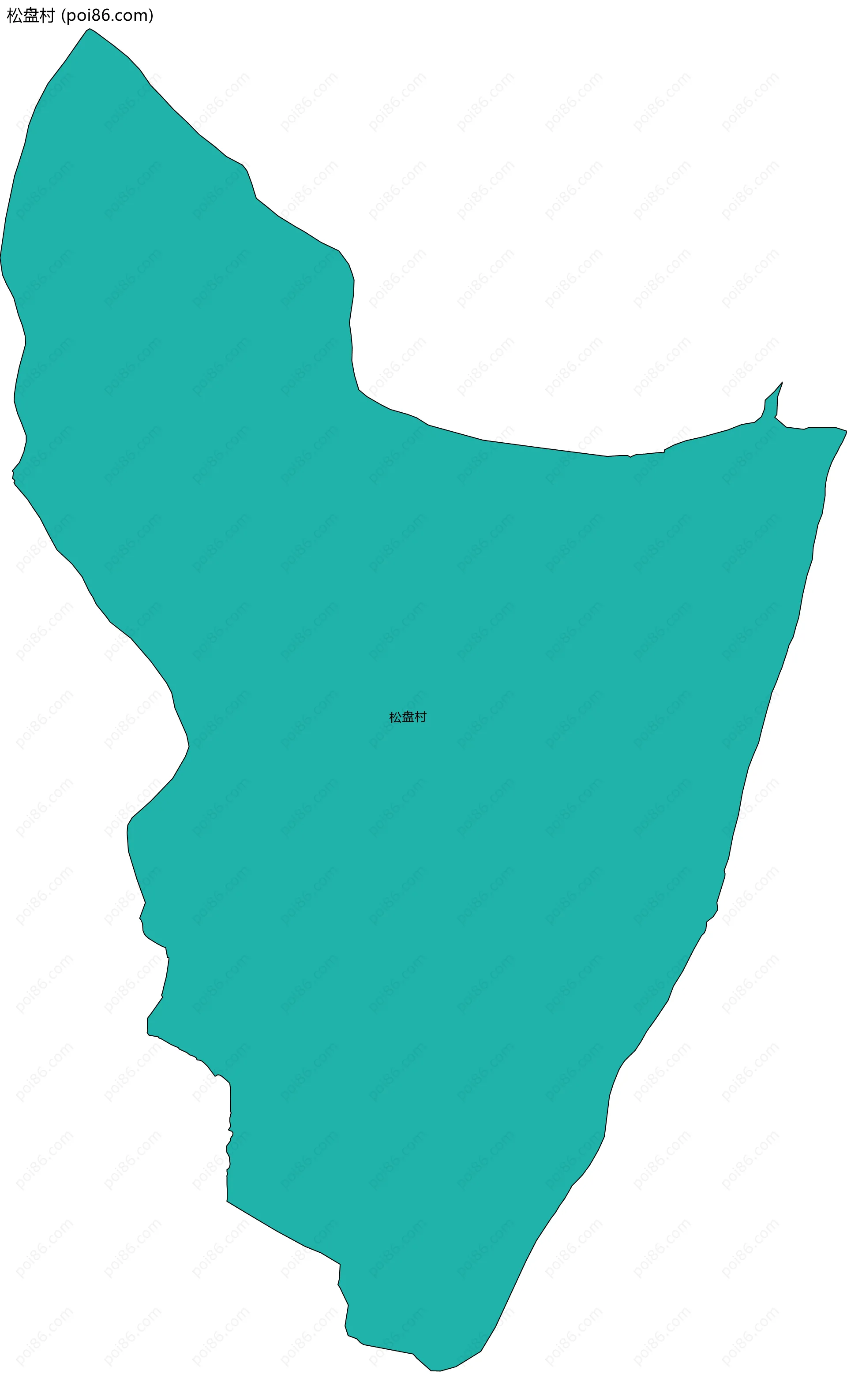松盘村边界地图