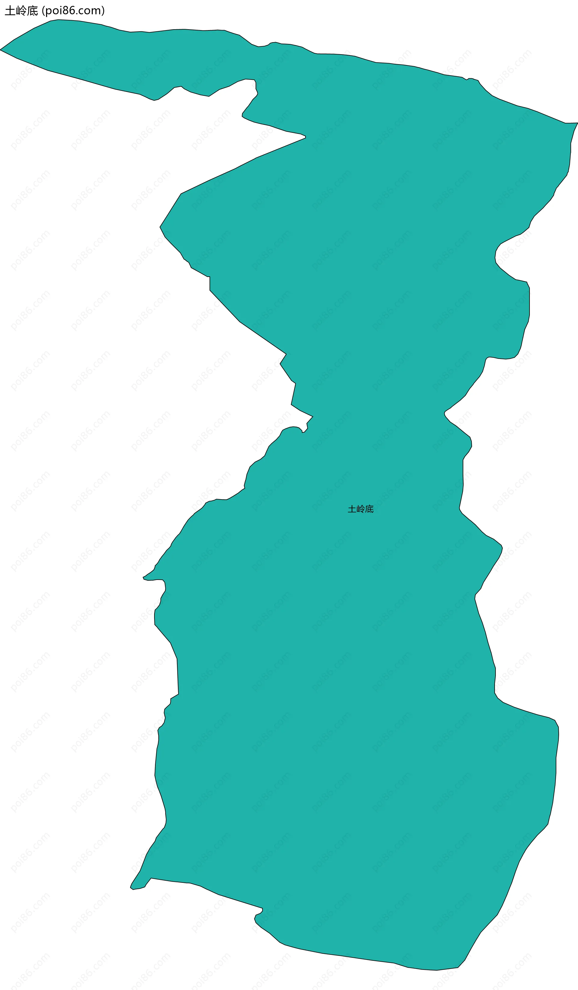 土岭底边界地图