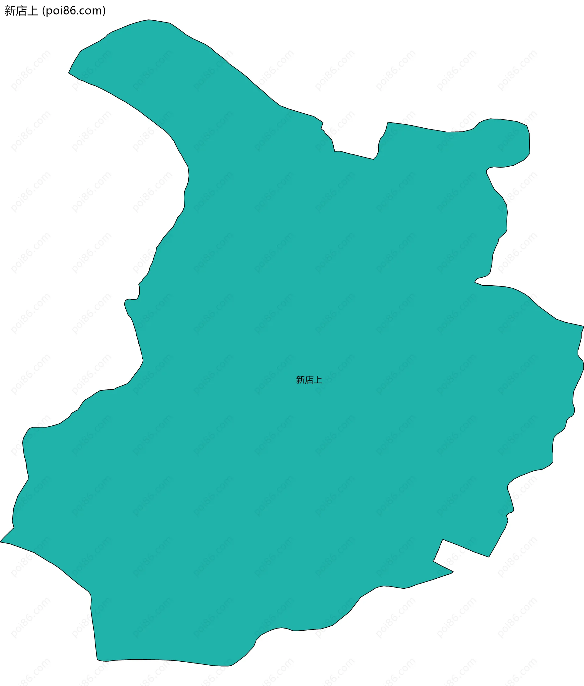 新店上边界地图
