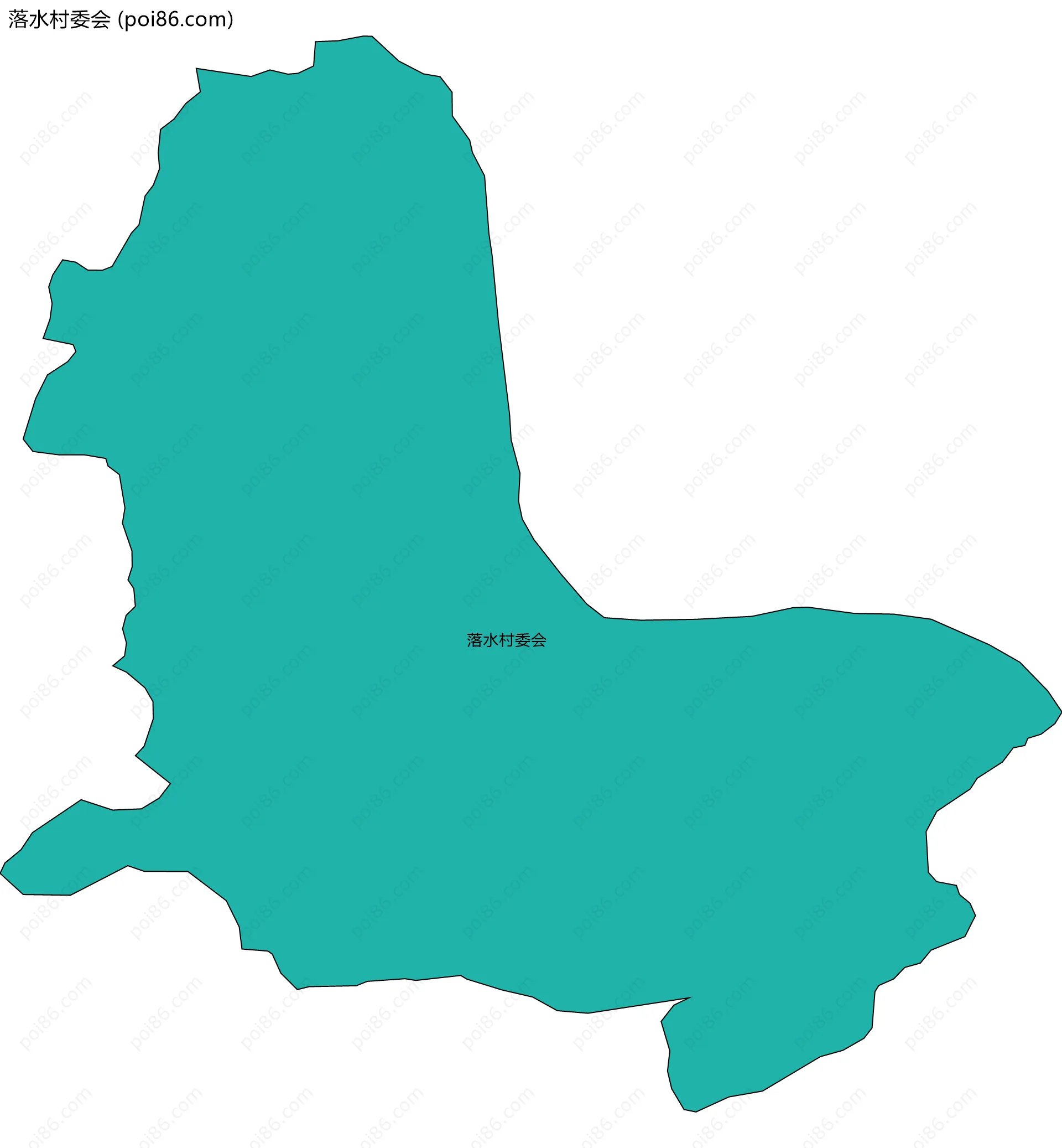 落水村委会边界地图