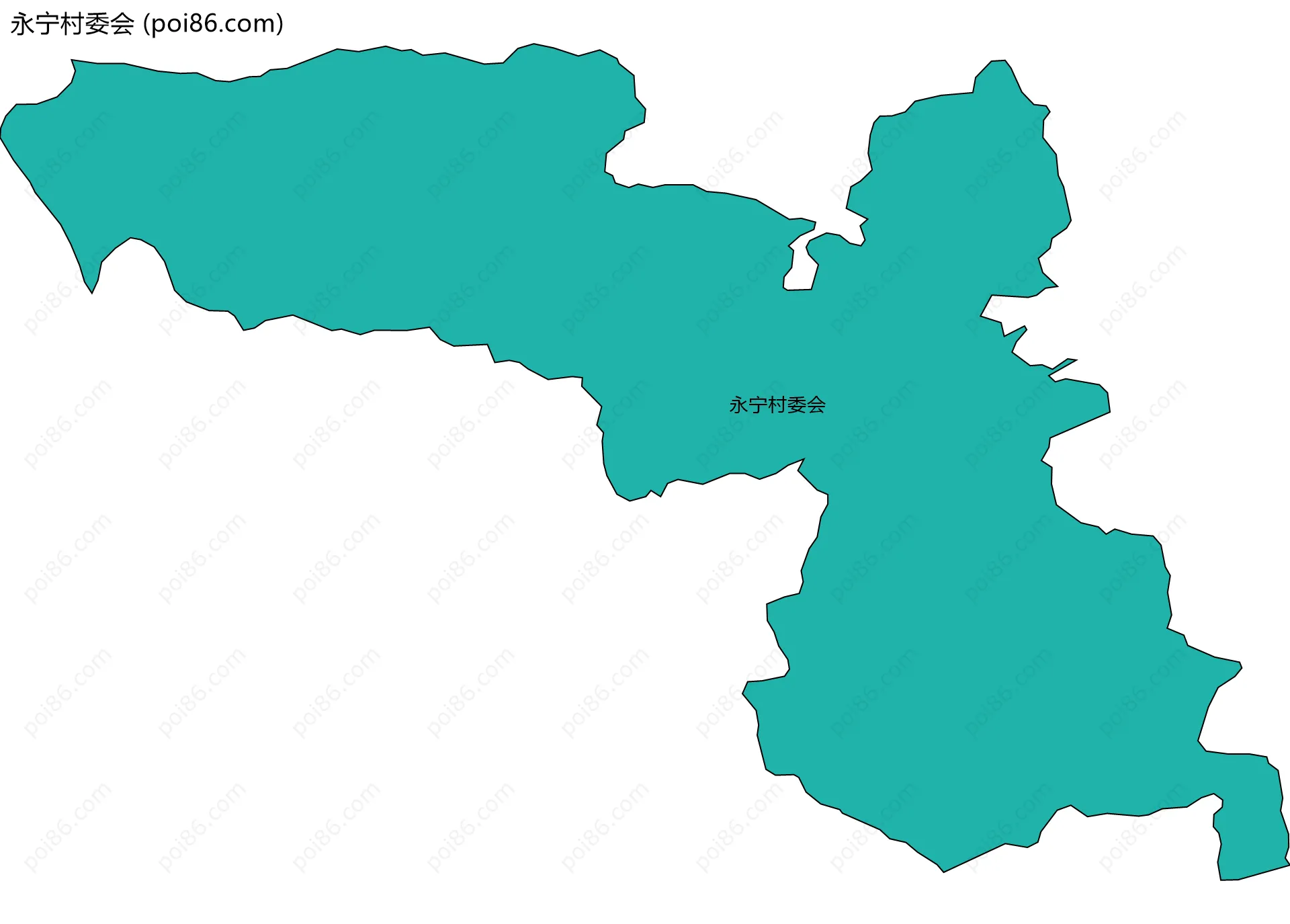 永宁村委会边界地图