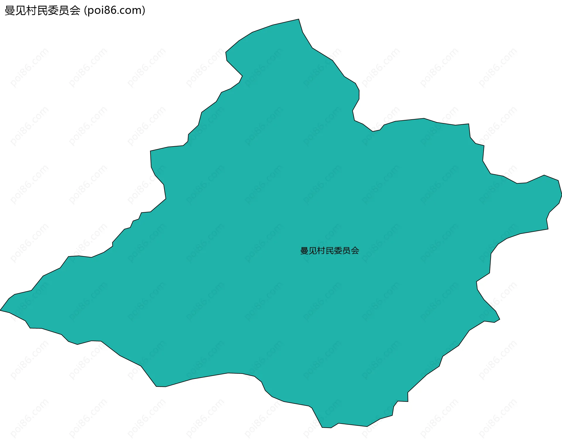 曼见村民委员会边界地图