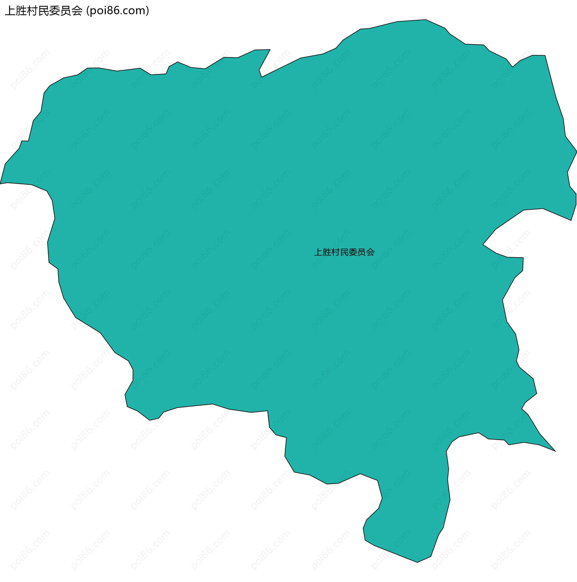 上胜村民委员会边界地图