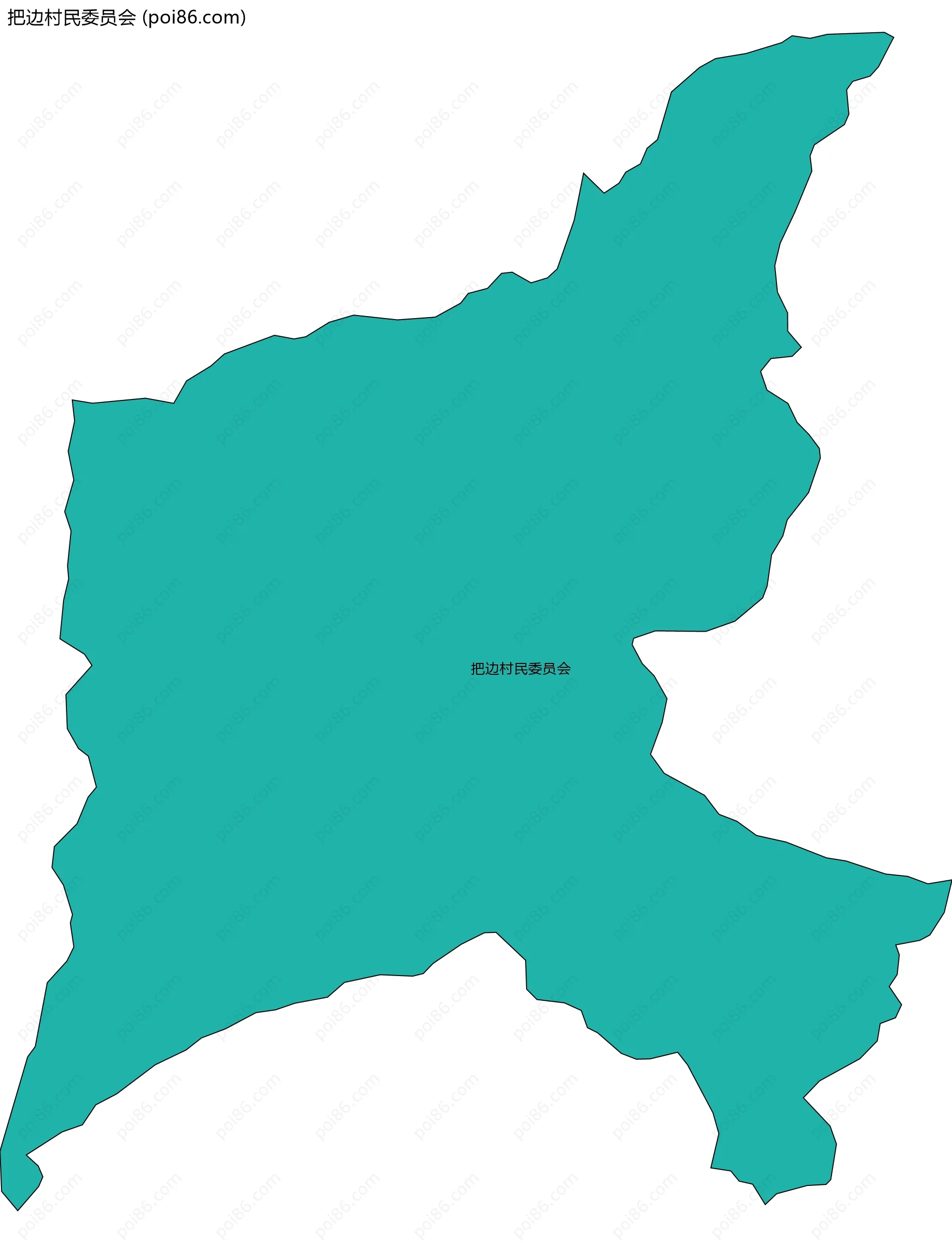 把边村民委员会边界地图