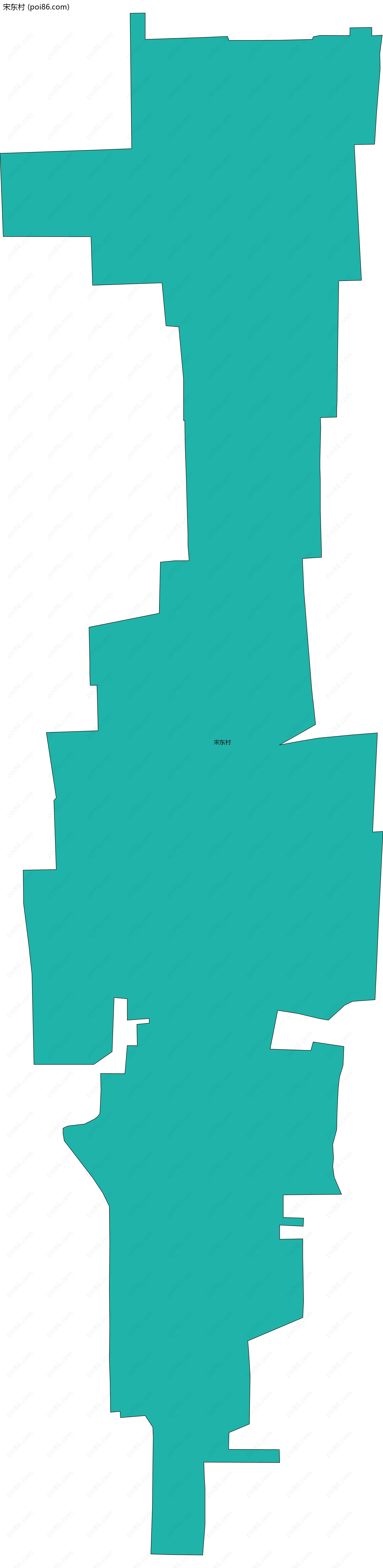 宋东村边界地图