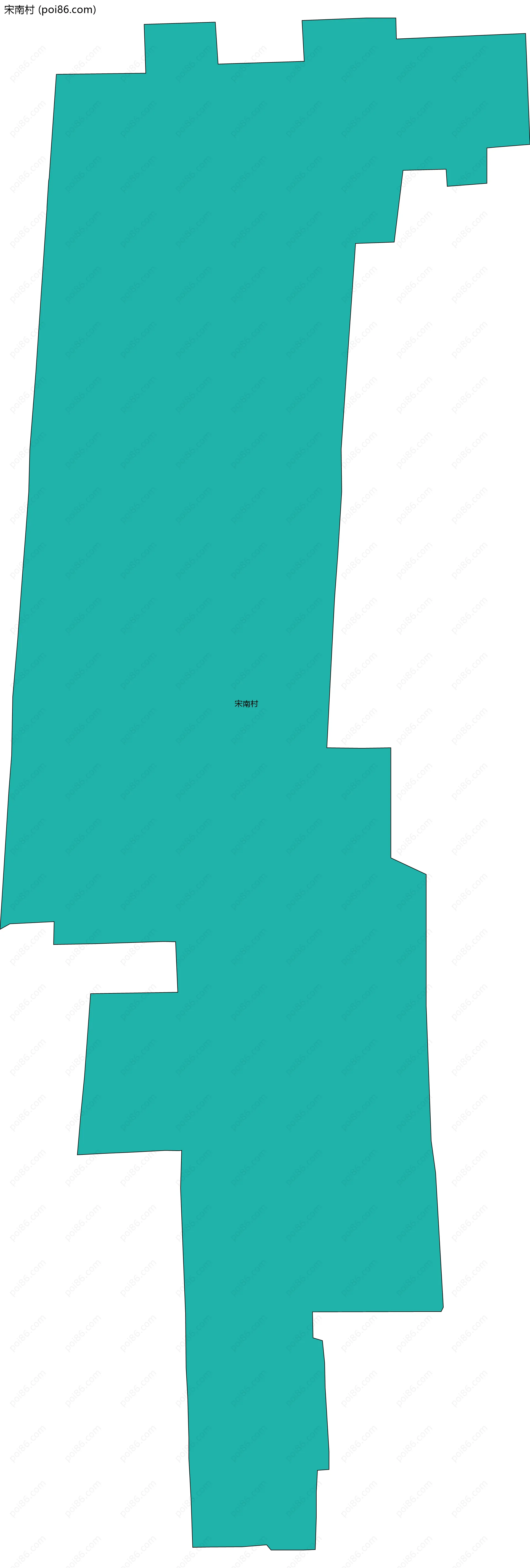 宋南村边界地图