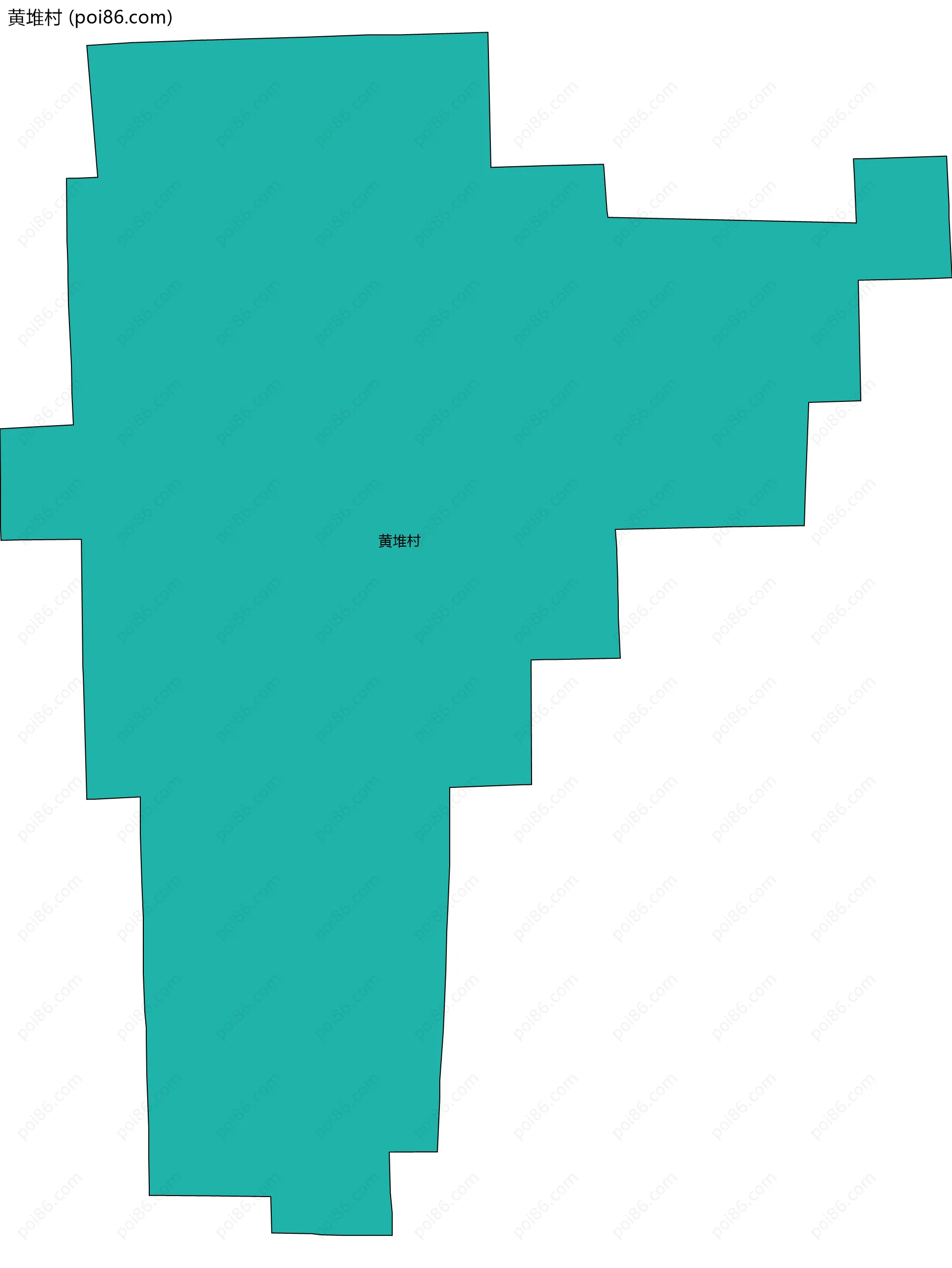 黄堆村边界地图