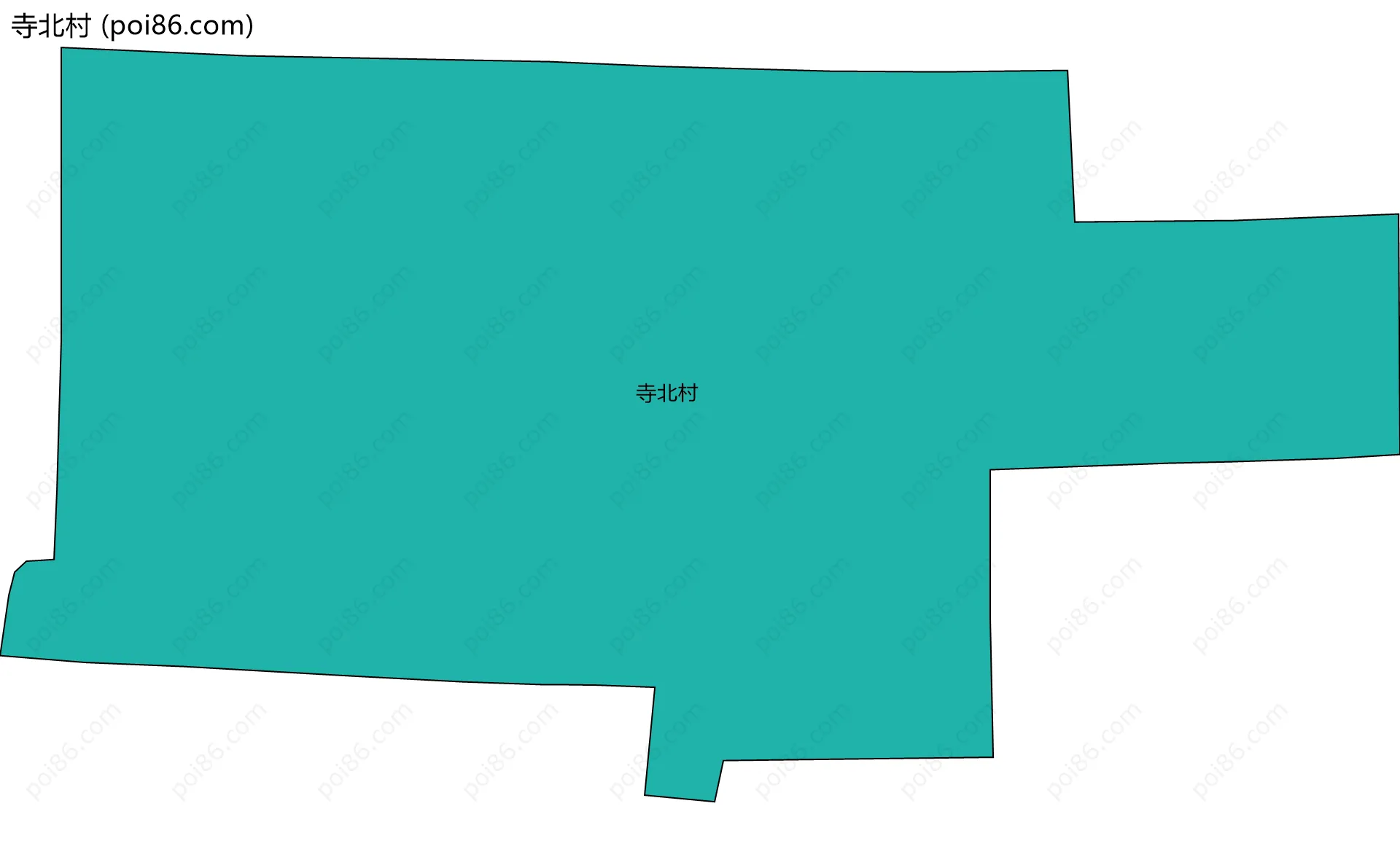 寺北村边界地图