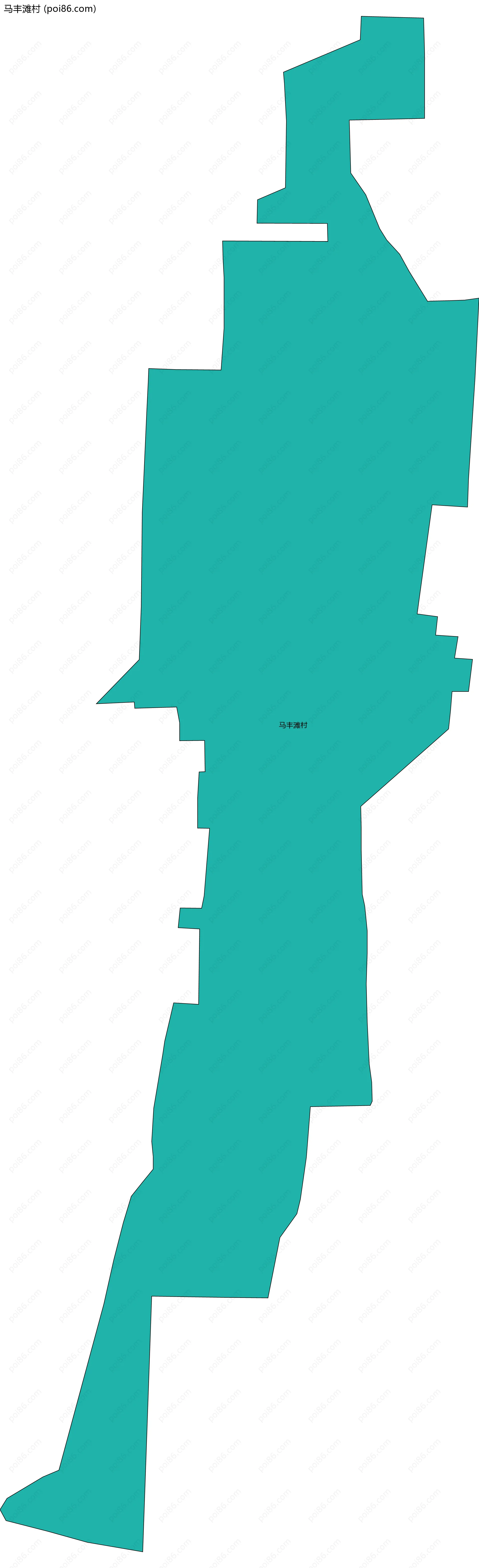 马丰滩村边界地图