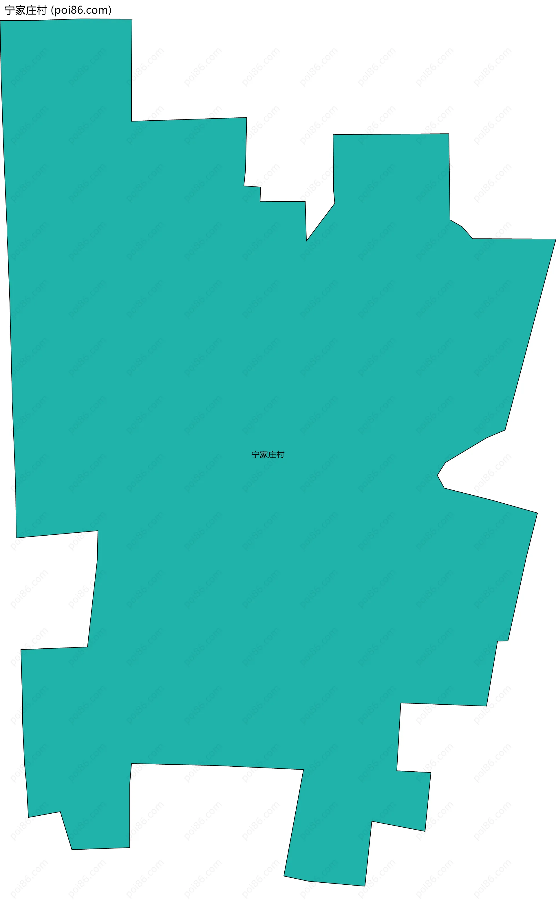 宁家庄村边界地图