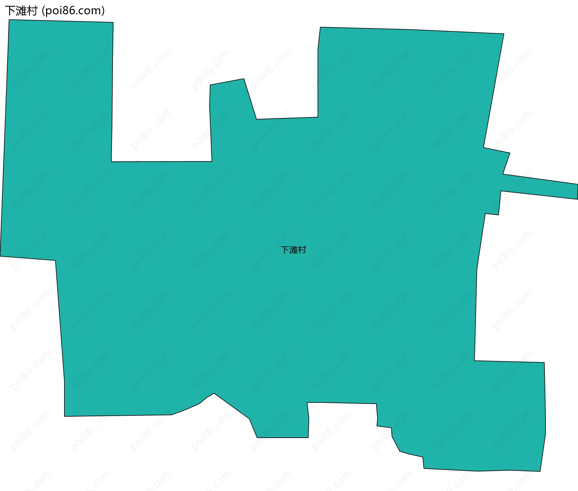 下滩村边界地图