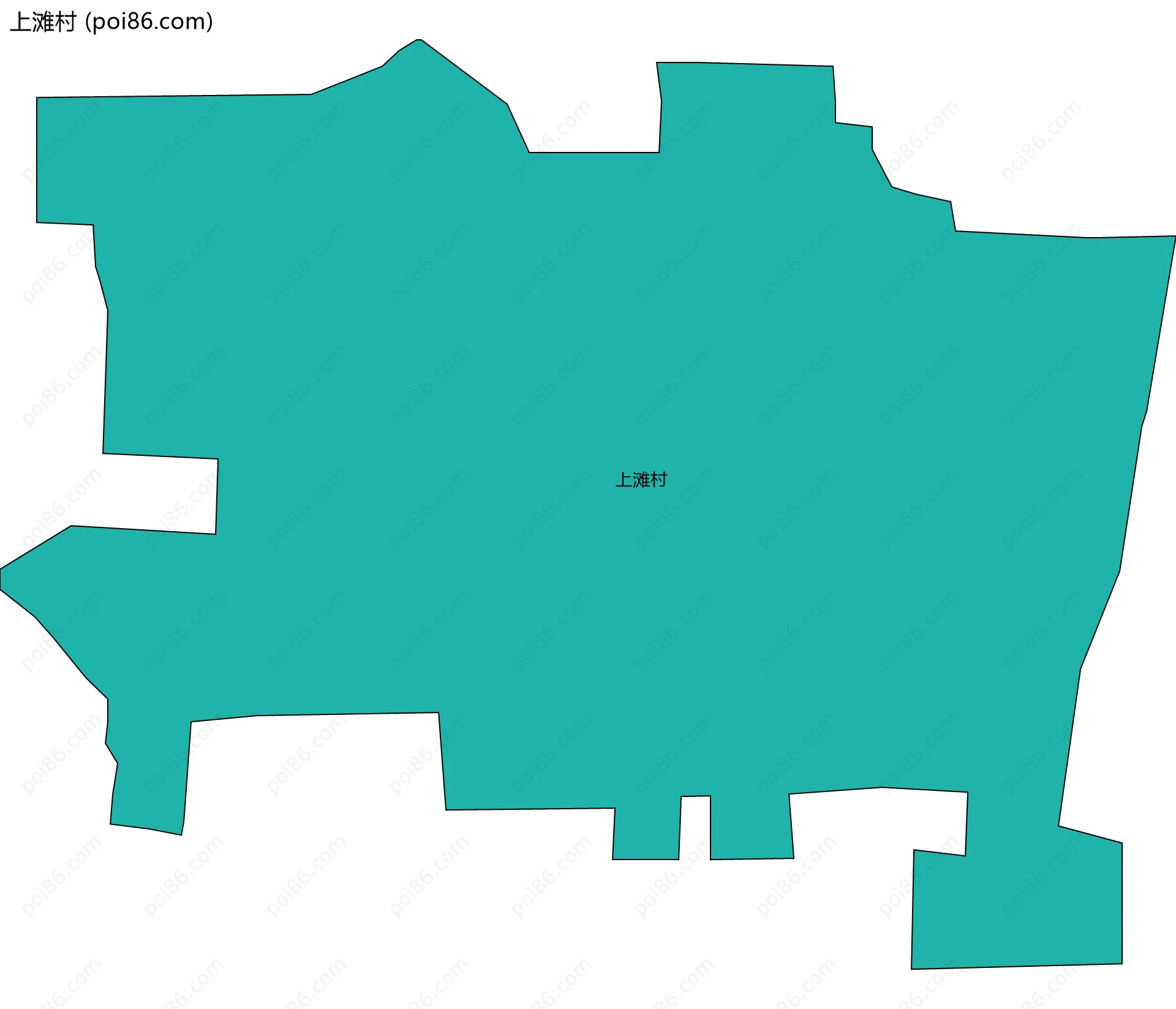 上滩村边界地图