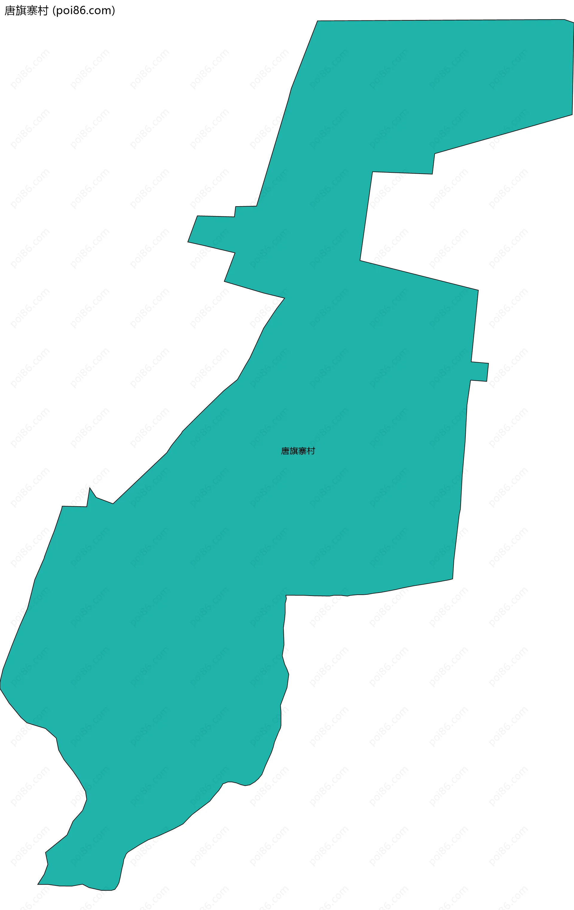 唐旗寨村边界地图