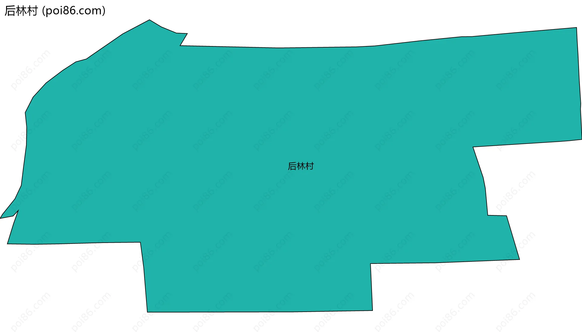 后林村边界地图