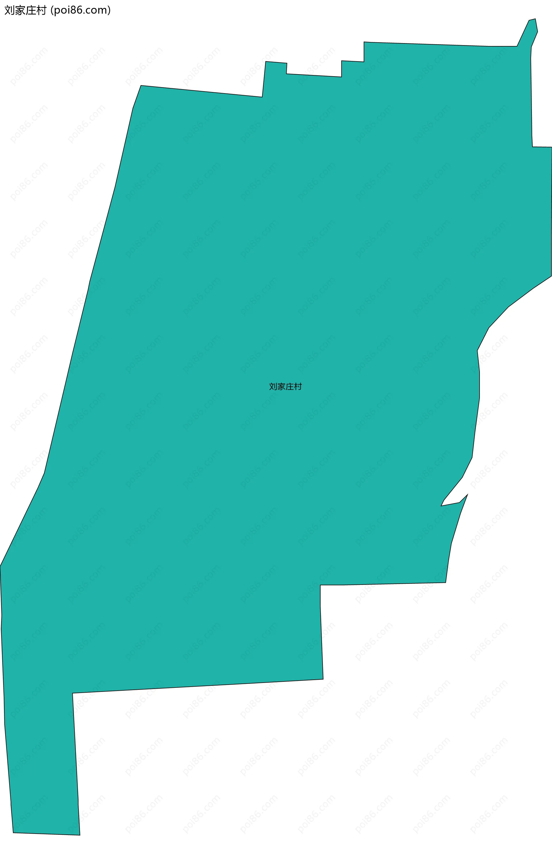 刘家庄村边界地图