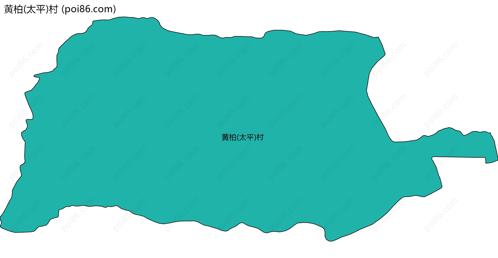 黄柏(太平)村边界地图