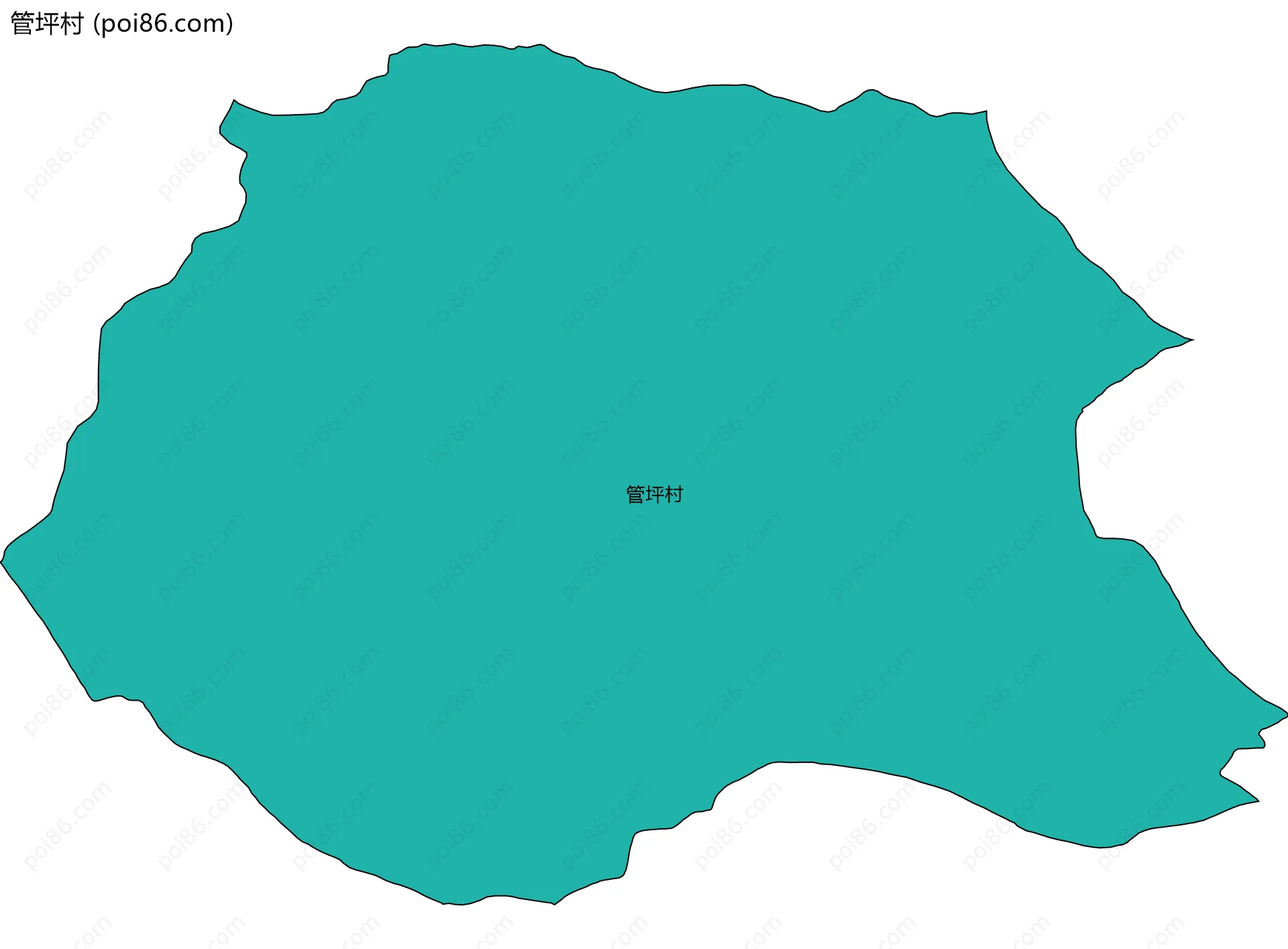 管坪村边界地图