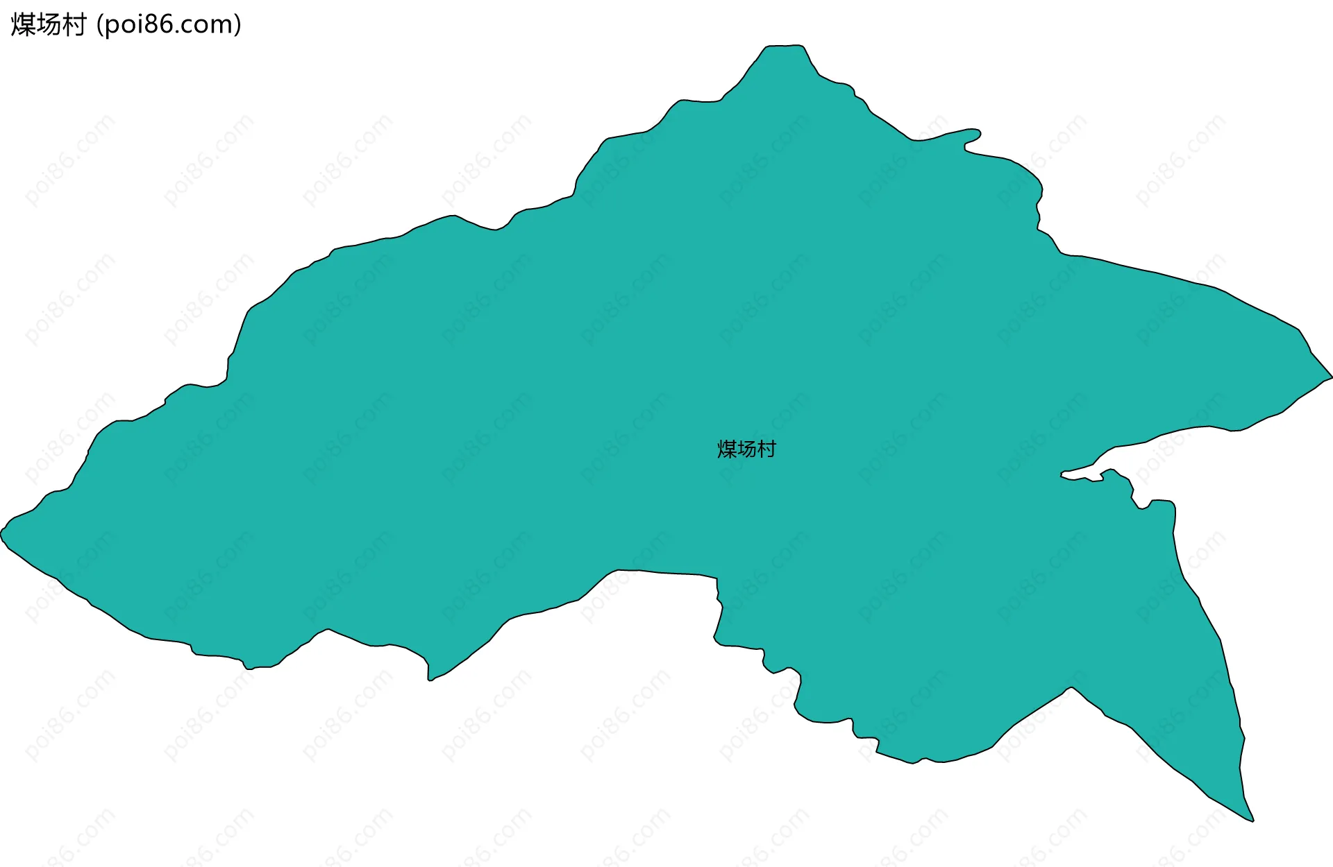 煤场村边界地图