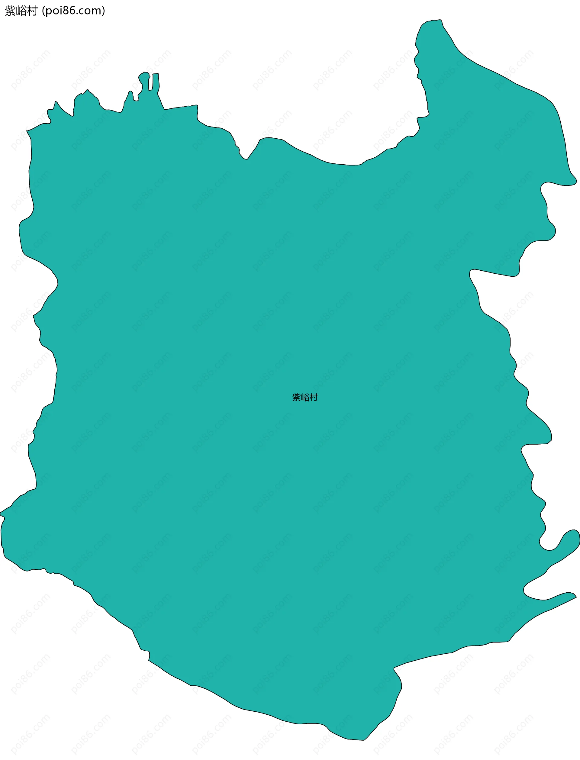 紫峪村边界地图