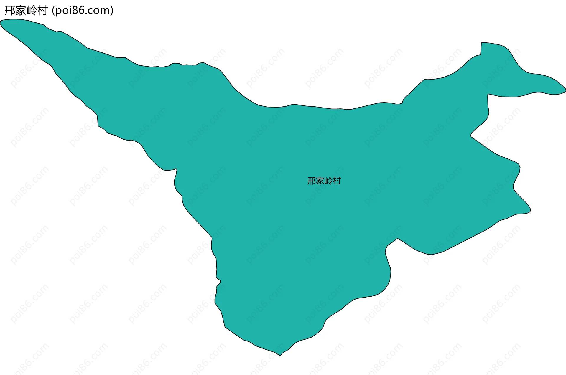 邢家岭村边界地图