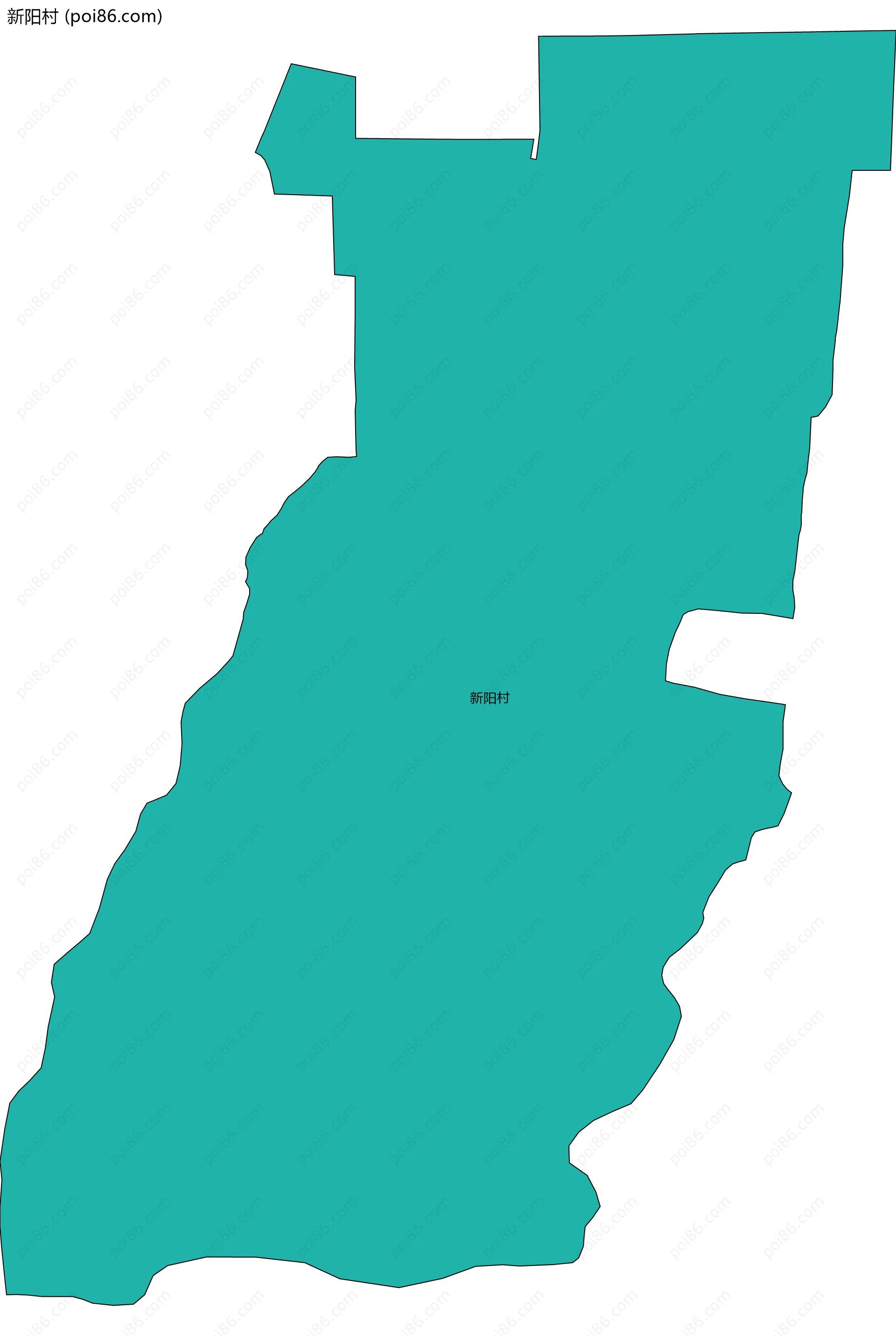 新阳村边界地图