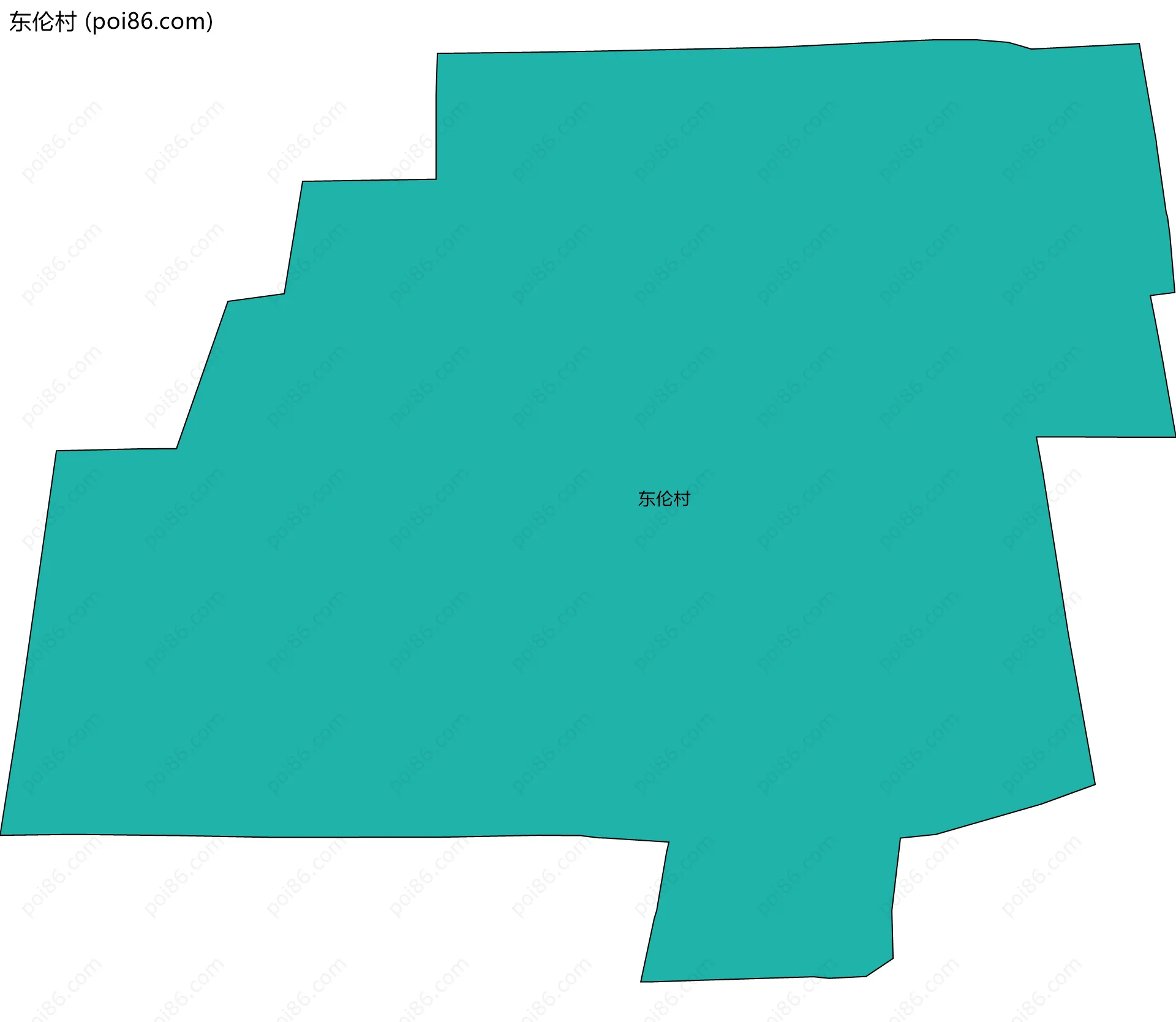 东伦村边界地图
