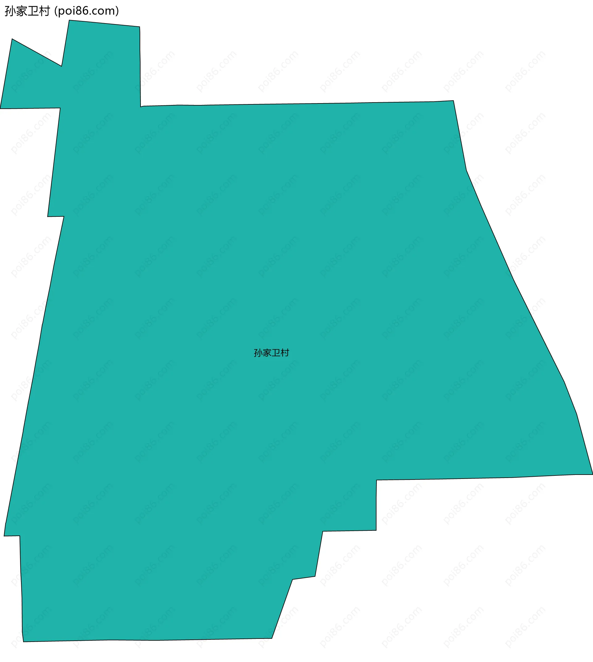 孙家卫村边界地图