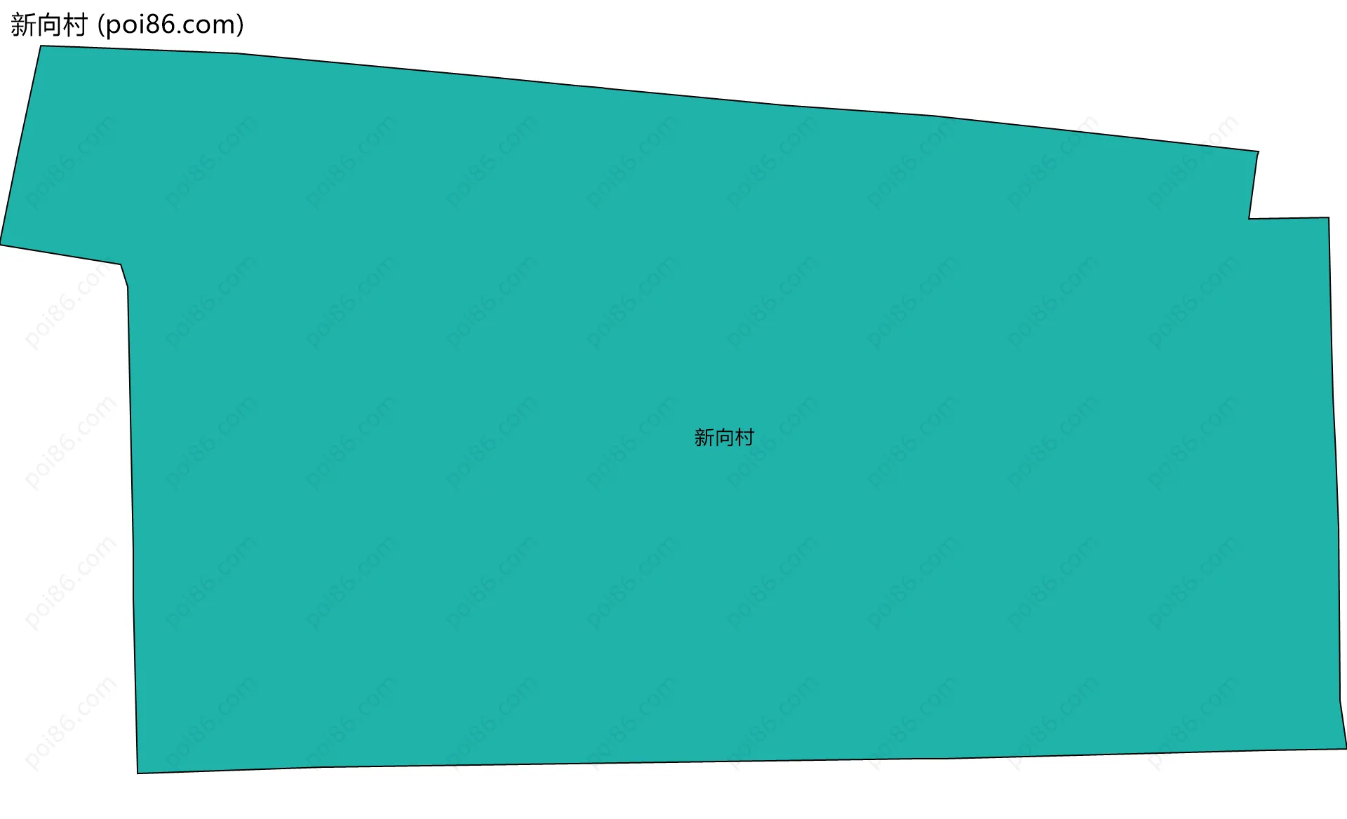 新向村边界地图