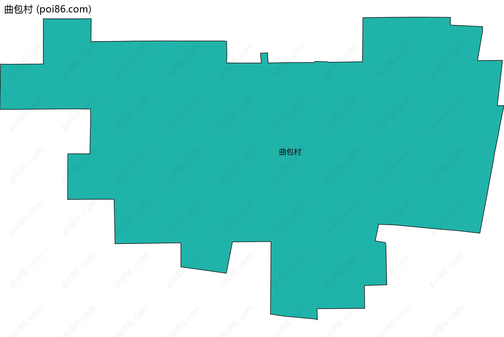 曲包村边界地图